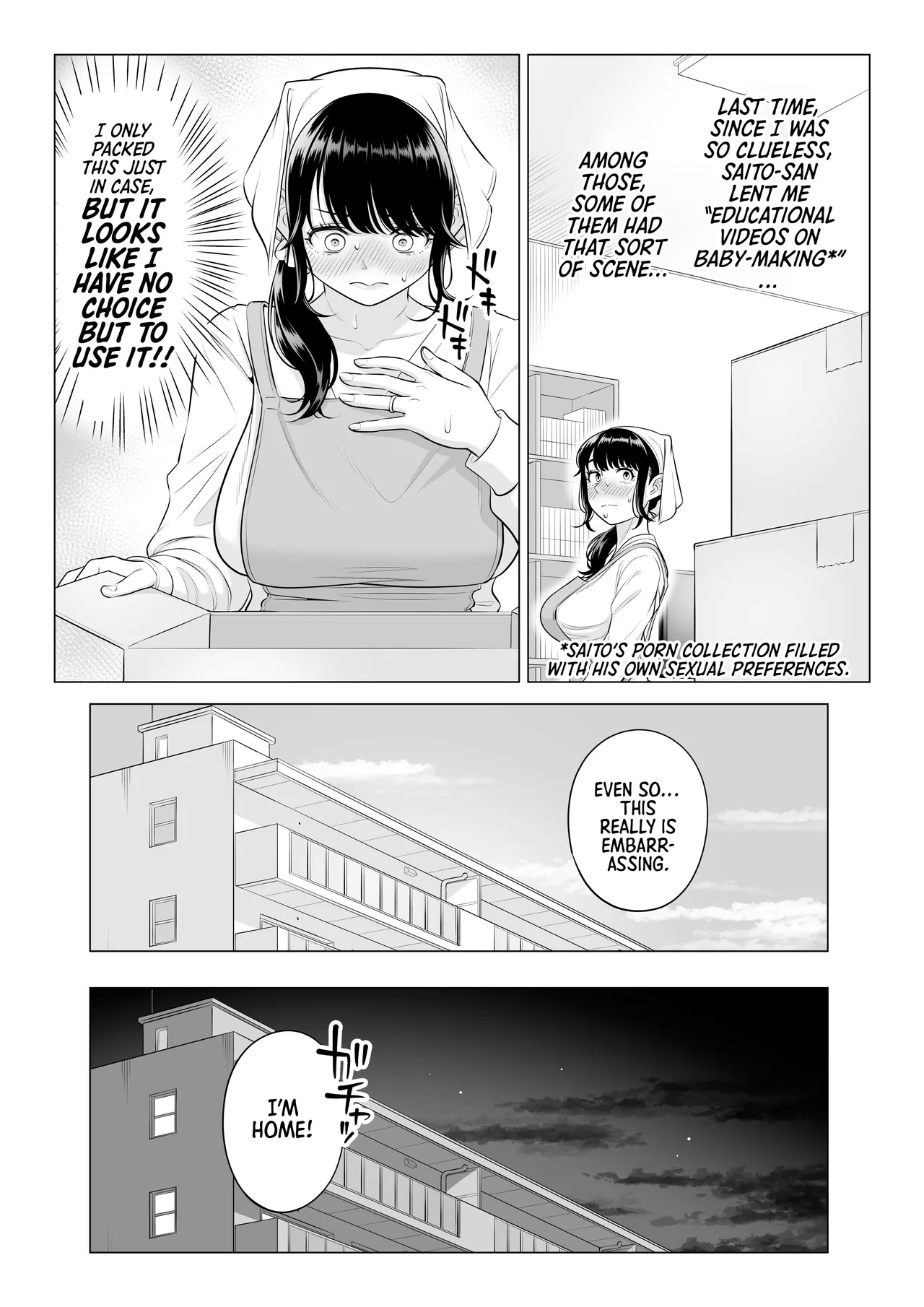 [Date Roku]Ore ga Dairi Tanetsuke Suru Koto ni Natta Hitozuma Tachibana Shizuka-san wa Nannimo Shiranai!! Sono 2 | | Shizuka Tachibana, the Housewife Who Collects My Sperm Donations, Doesn’t Know a Damn Thing!! Chapter 2[English] [Morally Bankrupt Wizard Translations] Page 55