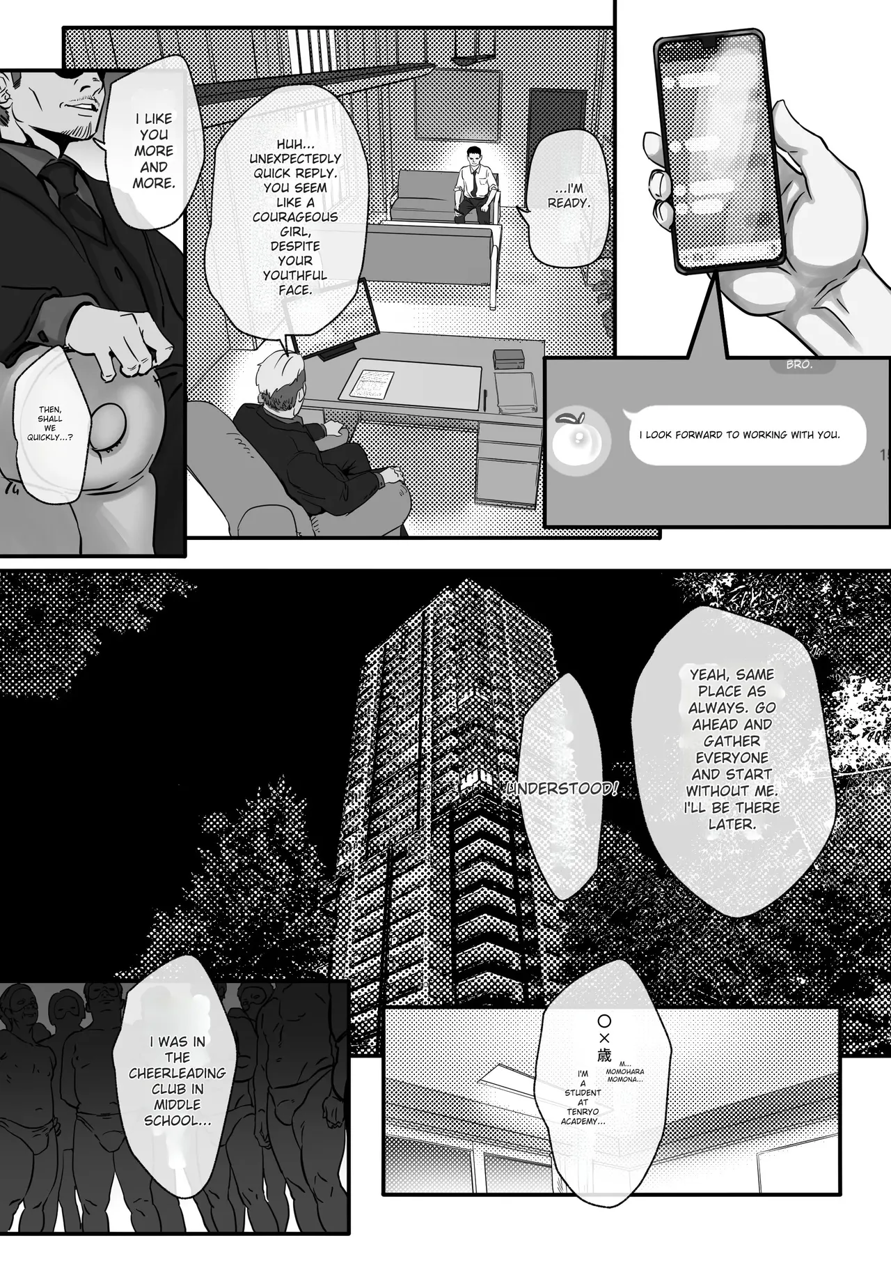 (Jzargo)A story about Momona, an aspiring idol who was supposed to end up with her childhood friend, but becomes an older man’s mistress.(MTL) Page 10