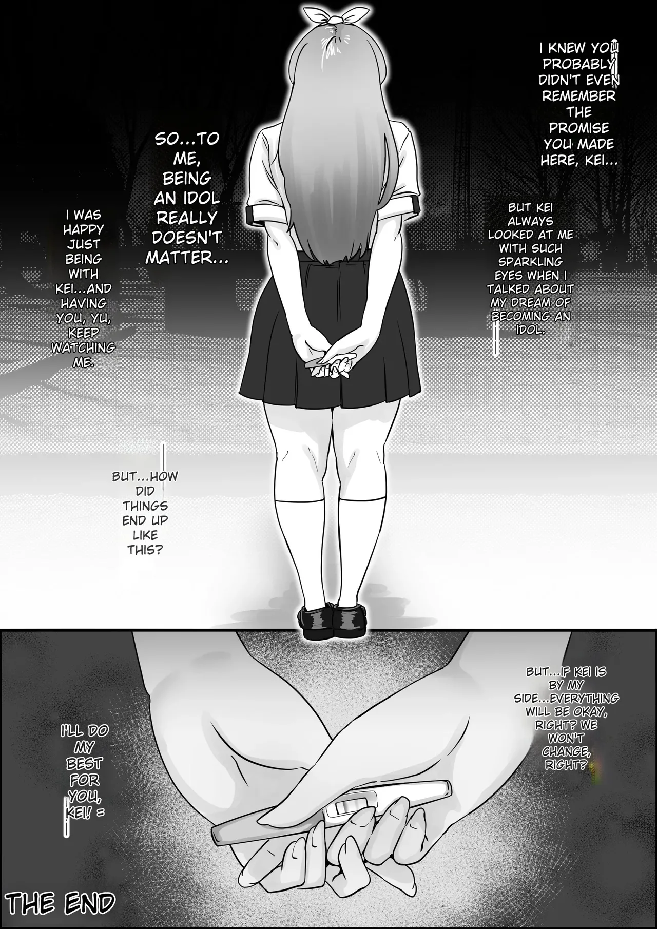 (Jzargo)A story about Momona, an aspiring idol who was supposed to end up with her childhood friend, but becomes an older man’s mistress.(MTL) Page 51