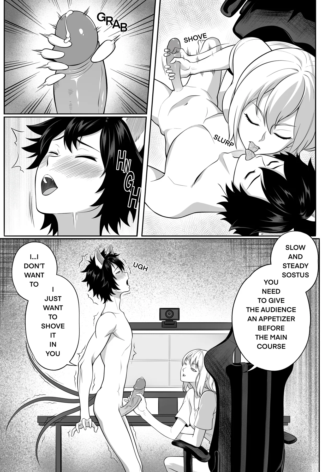 [MonsterShake (Sayuri Milkshake, ER0POPO)]The Hellhound Breeding Stream – One-shot[English and Japanese] Page 5