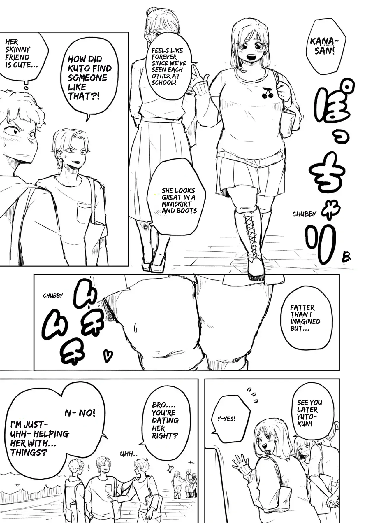 [Pocchari wa sekai o sukuu]Chubby Girlfriend[English Re-Write] Page 35
