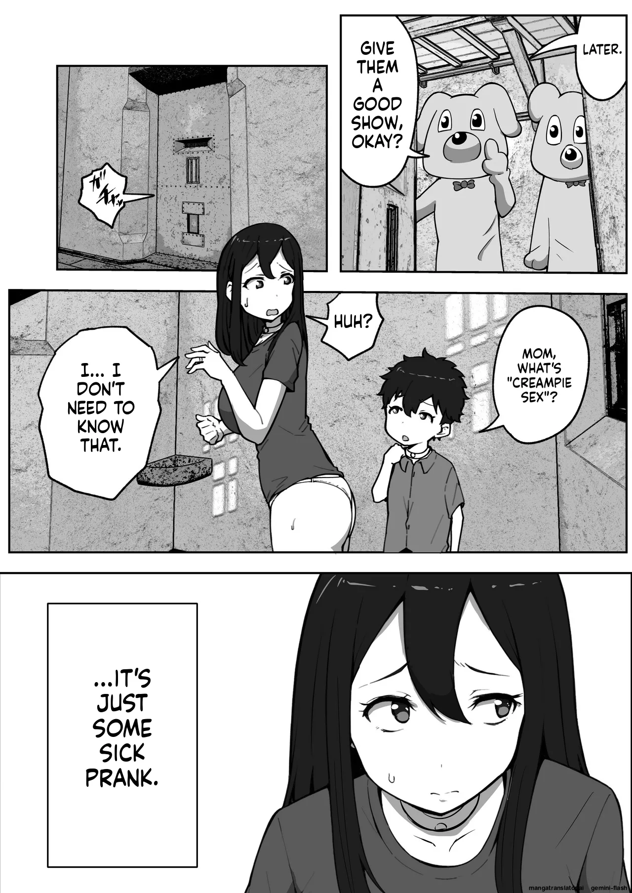 [Resoman Manga Koubou]Oyako Nakadashi desugemu | Parent-Child Creampie Death Game[English MTL] Page 10