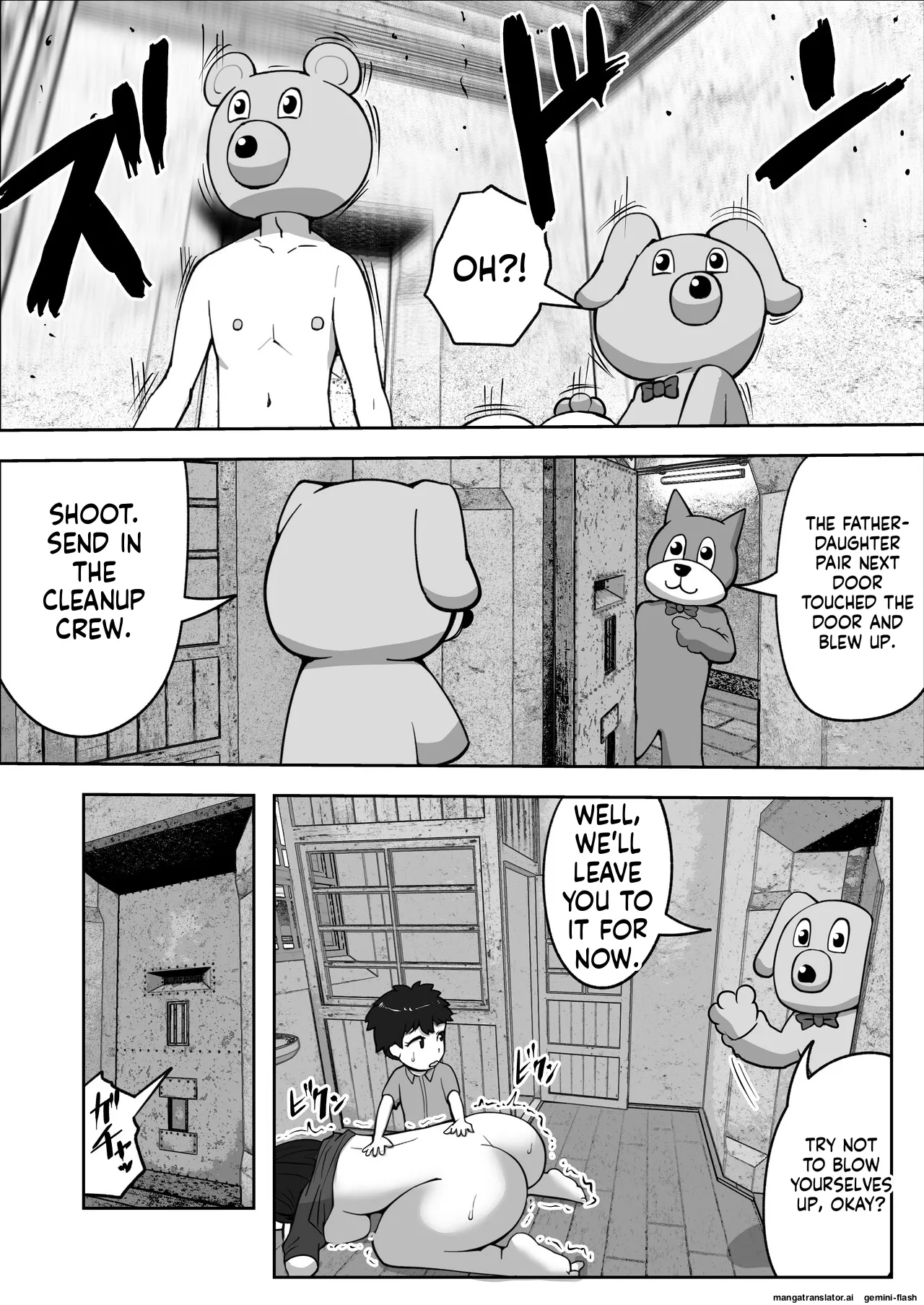 [Resoman Manga Koubou]Oyako Nakadashi desugemu | Parent-Child Creampie Death Game[English MTL] Page 19