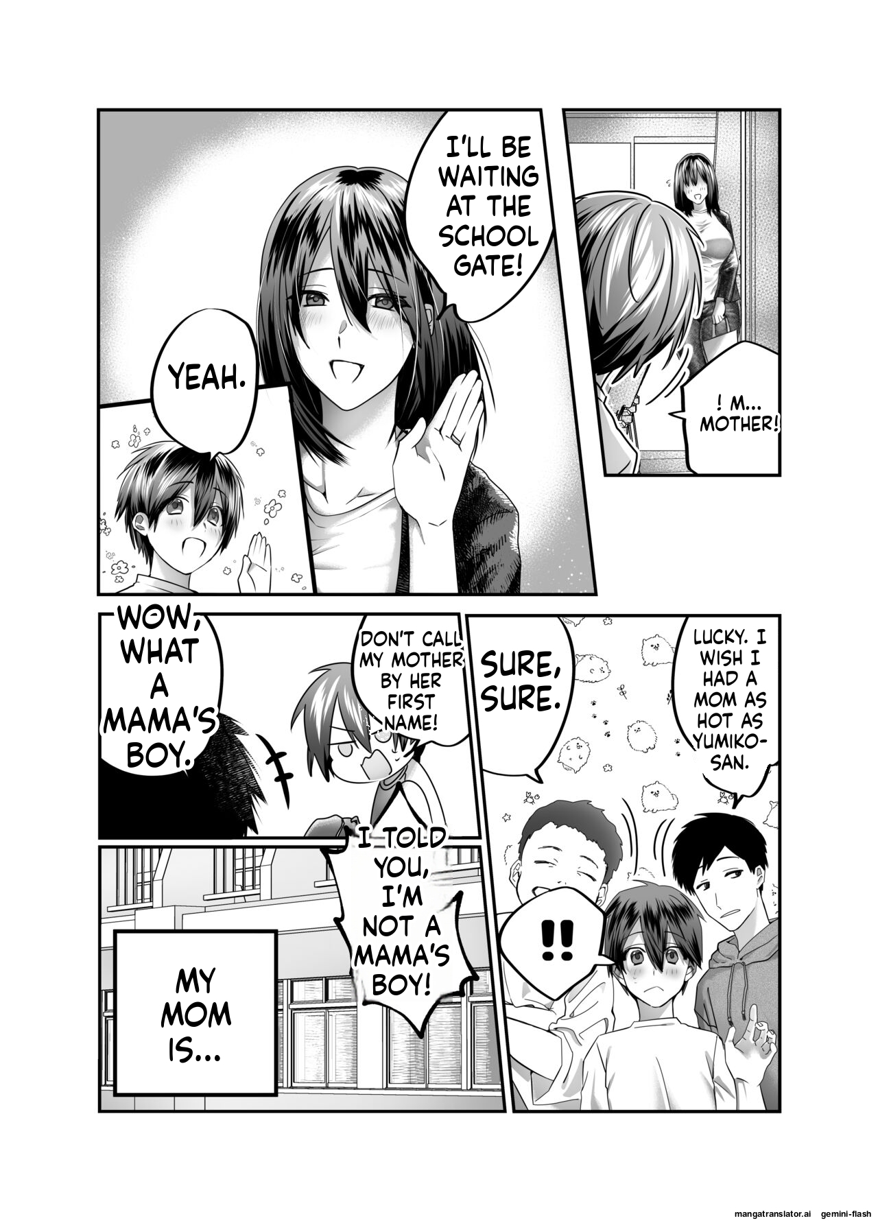 [Mousou Sanmyaku (Yamaoku Midori)]Boku no Mama wa... - My mom... icharabu kinshin amaama comic | My mom is...[English] Page 4