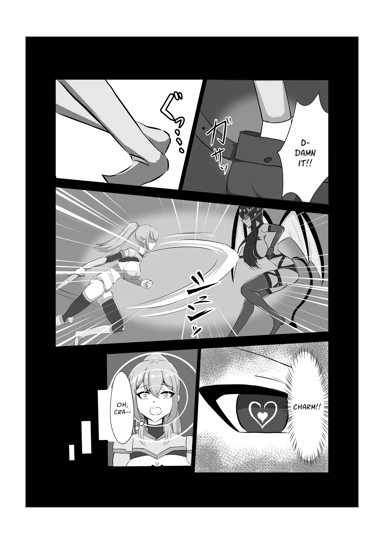 [Hard☆Maniax]Futanari Onna Kishi, Zako Chinpo Naburare Renzoku Shasei de Buzama ni Inma Ochi suru | Futanari Knightess Has Her Weakling Dick Tormented and Brought To Climax Over and Over Again, She Abysmally Falls To The Dark Side[English] [GGY Translations] Page 13