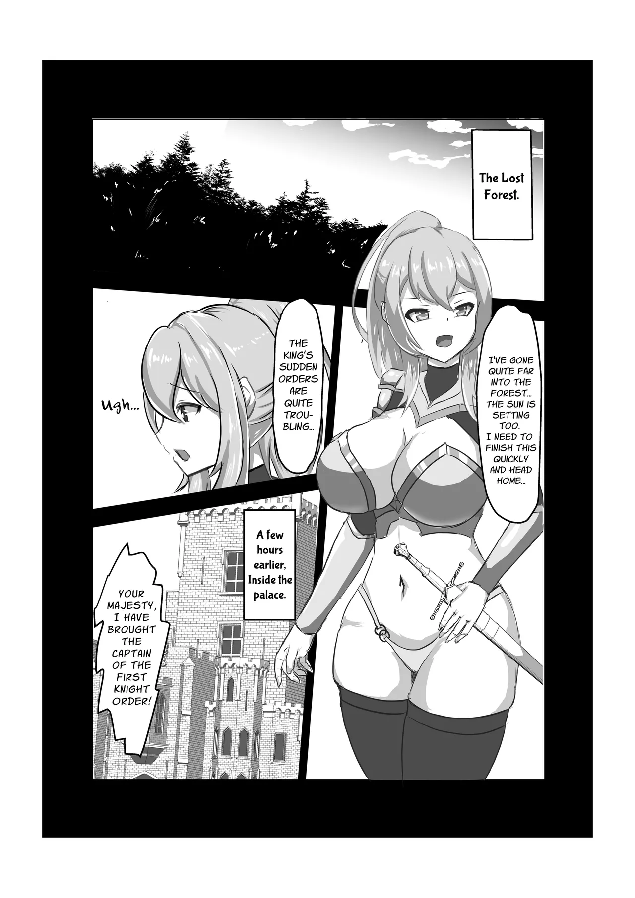 [Hard☆Maniax]Futanari Onna Kishi, Zako Chinpo Naburare Renzoku Shasei de Buzama ni Inma Ochi suru | Futanari Knightess Has Her Weakling Dick Tormented and Brought To Climax Over and Over Again, She Abysmally Falls To The Dark Side[English] [GGY Translations] Page 2