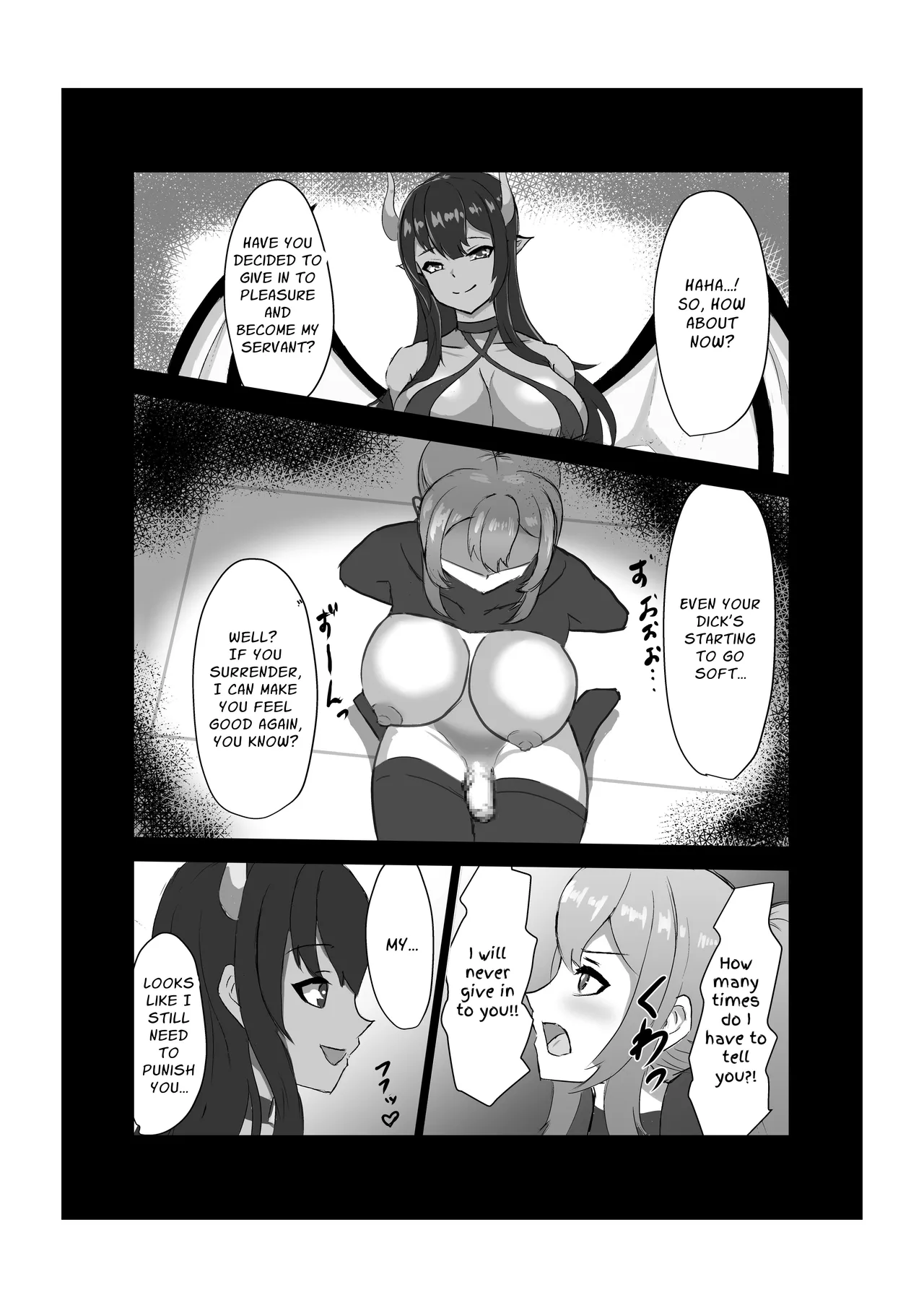 [Hard☆Maniax]Futanari Onna Kishi, Zako Chinpo Naburare Renzoku Shasei de Buzama ni Inma Ochi suru | Futanari Knightess Has Her Weakling Dick Tormented and Brought To Climax Over and Over Again, She Abysmally Falls To The Dark Side[English] [GGY Translations] Page 27