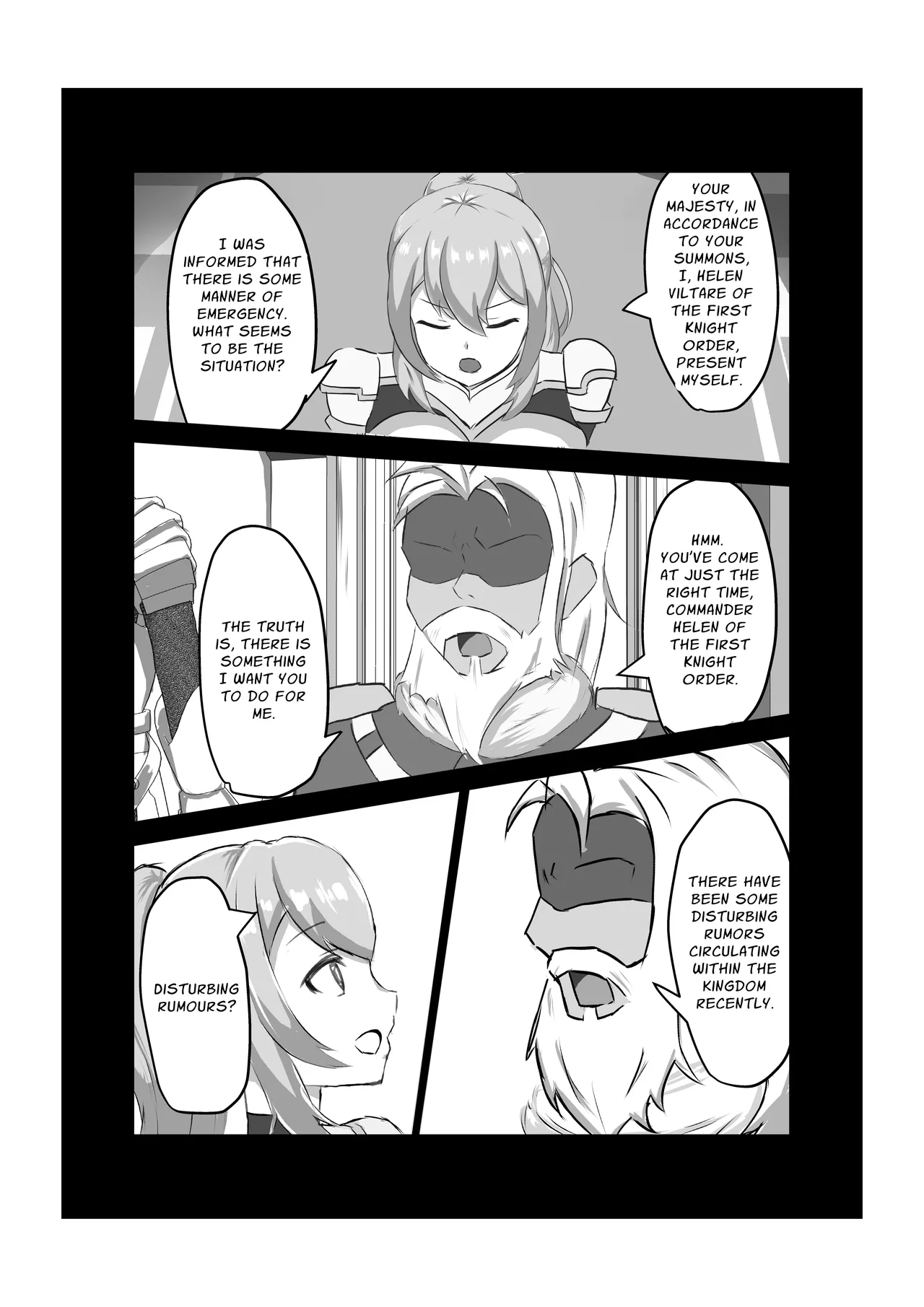 [Hard☆Maniax]Futanari Onna Kishi, Zako Chinpo Naburare Renzoku Shasei de Buzama ni Inma Ochi suru | Futanari Knightess Has Her Weakling Dick Tormented and Brought To Climax Over and Over Again, She Abysmally Falls To The Dark Side[English] [GGY Translations] Page 3