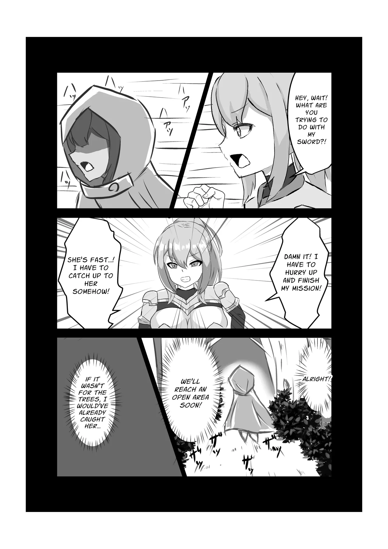 [Hard☆Maniax]Futanari Onna Kishi, Zako Chinpo Naburare Renzoku Shasei de Buzama ni Inma Ochi suru | Futanari Knightess Has Her Weakling Dick Tormented and Brought To Climax Over and Over Again, She Abysmally Falls To The Dark Side[English] [GGY Translations] Page 7
