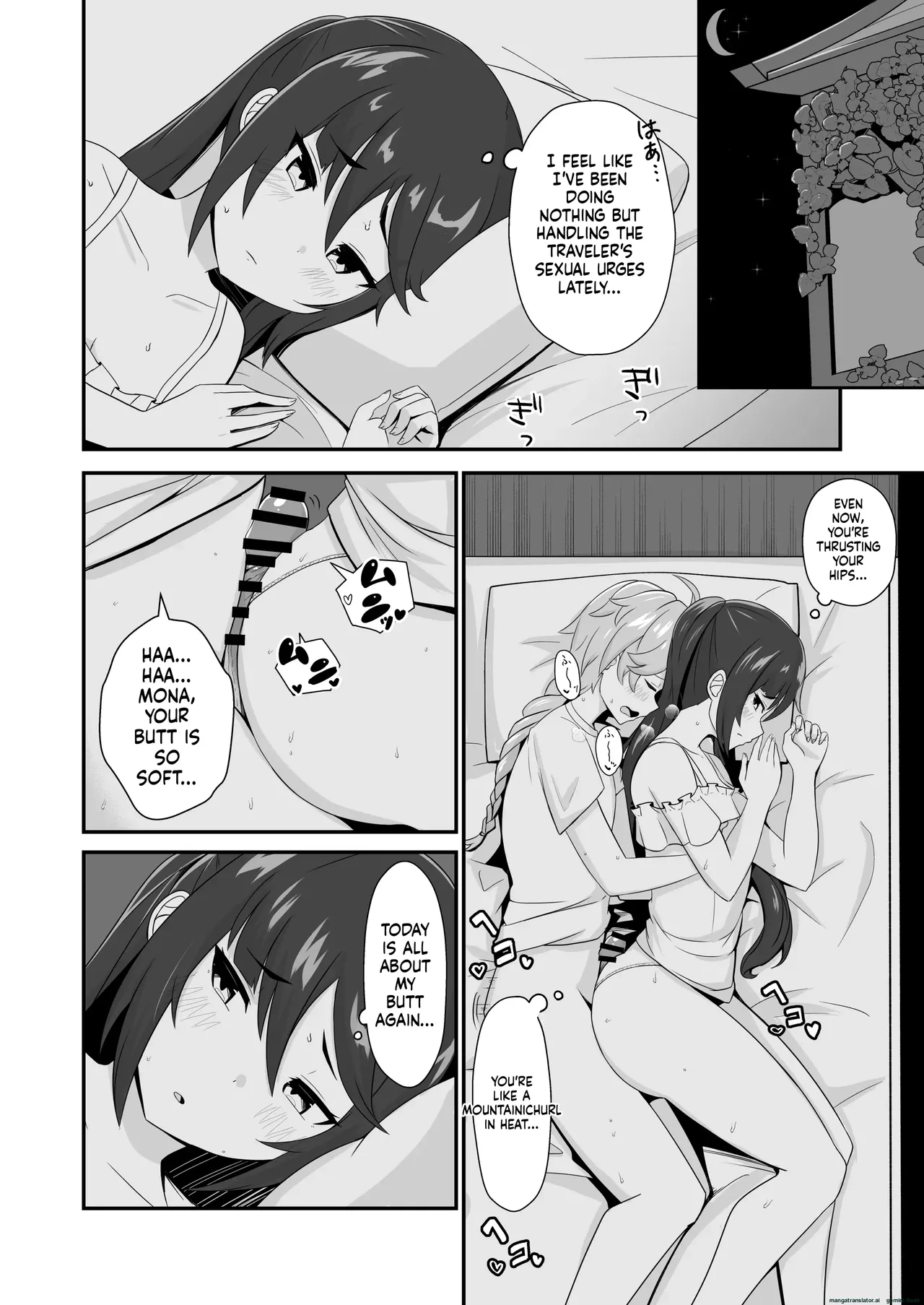 [Kikiki no Kikki (Yuzu Kiiro)]Mona Siri Heko Heko Koshi Panpan.(Genshin Impact) [English][DIYMTL][Digital] Page 22
