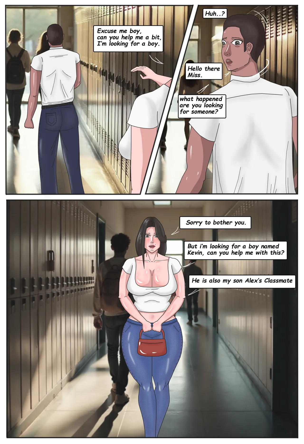 Mom handles the bully chapter 1-3[Moonlight_studios] Page 5