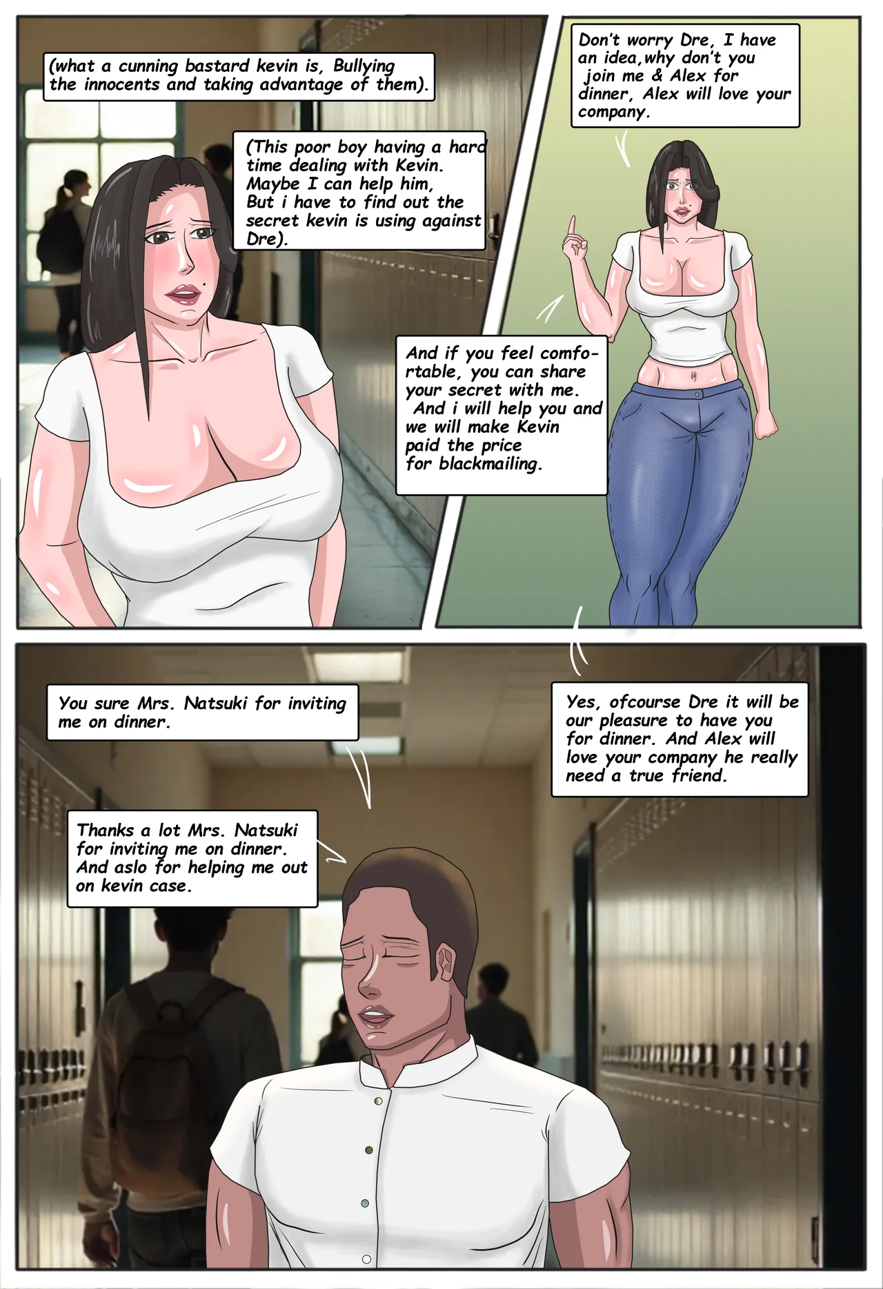 Mom handles the bully chapter 1-3[Moonlight_studios] Page 7