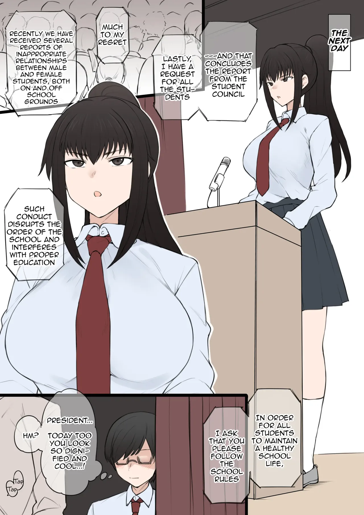 [Terasu MC]Yarichin Shinnyuusei ni Hakai Sarete Shimatta Watashi no Heibon na Seitokai Life | My Happy Student Council Life Is Slowly Being Destroyed Behind My Back By A Playboy New Student[English] Page 24