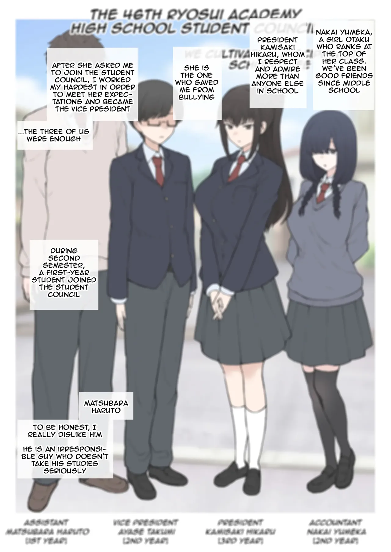 [Terasu MC]Yarichin Shinnyuusei ni Hakai Sarete Shimatta Watashi no Heibon na Seitokai Life | My Happy Student Council Life Is Slowly Being Destroyed Behind My Back By A Playboy New Student[English] Page 3