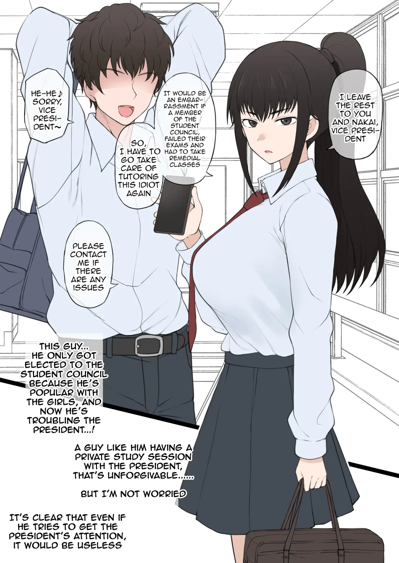 [Terasu MC]Yarichin Shinnyuusei ni Hakai Sarete Shimatta Watashi no Heibon na Seitokai Life | My Happy Student Council Life Is Slowly Being Destroyed Behind My Back By A Playboy New Student[English] Page 4