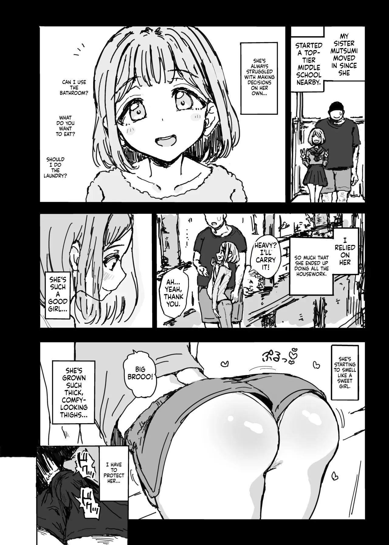 [Gamenhaji (Noji)]My little sister has turned into a perverted masochistic semen-sucking slut...[DL version] Page 3