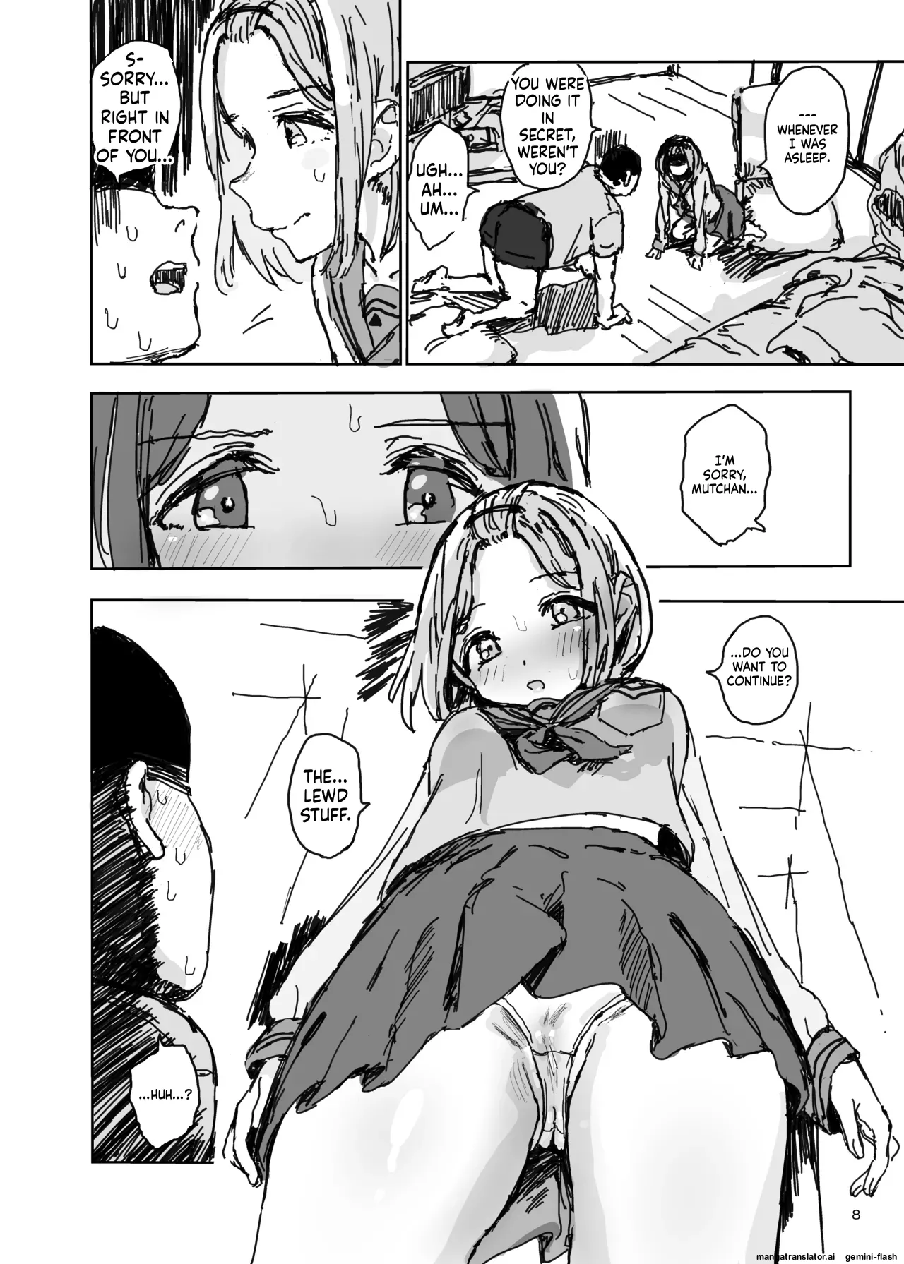 [Gamenhaji (Noji)]My little sister has turned into a perverted masochistic semen-sucking slut...[DL version] Page 7