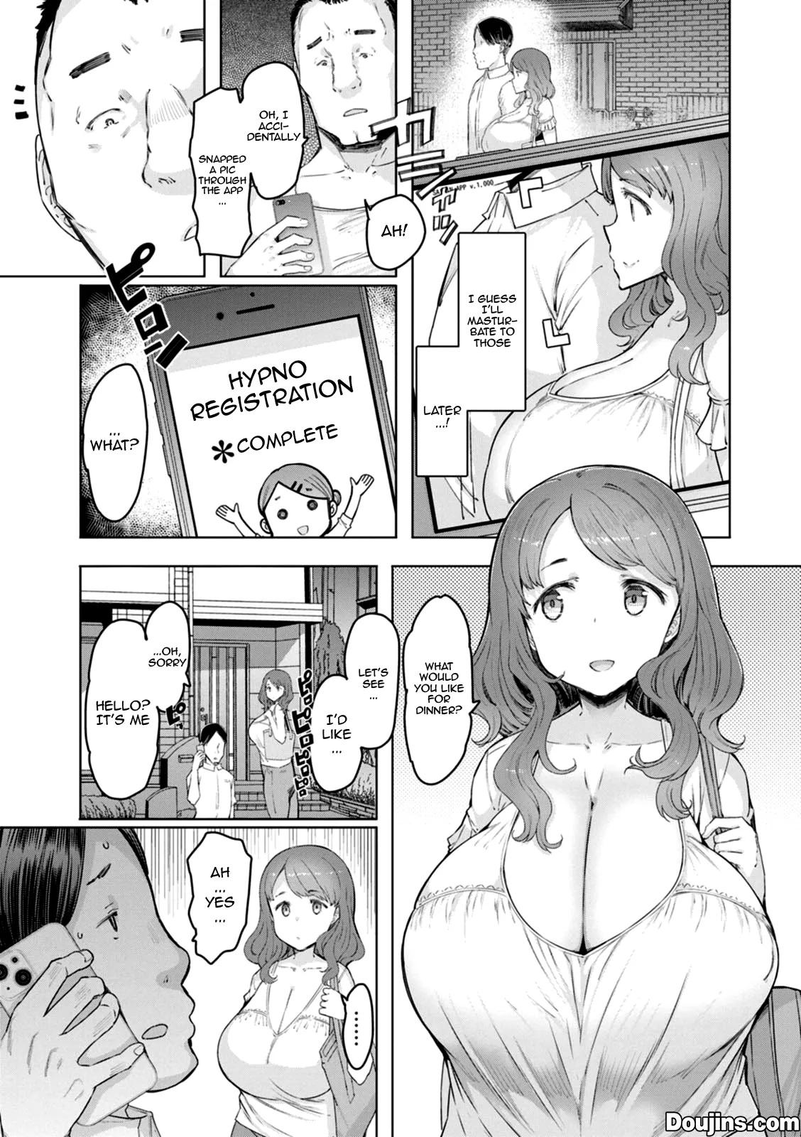 [EBA]Hitozuma Saimin Appli Ch. 1-8 | Housewife Hypnosis App Ch.1-8[English] {Doujins.com} [Digital] Page 64