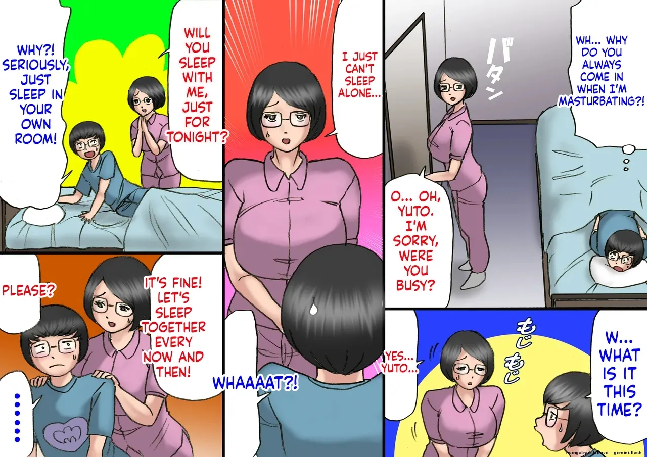 [Samura Shihitoshihitohito (Shiki Hanana)]Ichatsuki Okaa-san to Shishunki no Boku Zenpen | Flirting with my mother and my teenage years, full length[English] Page 36