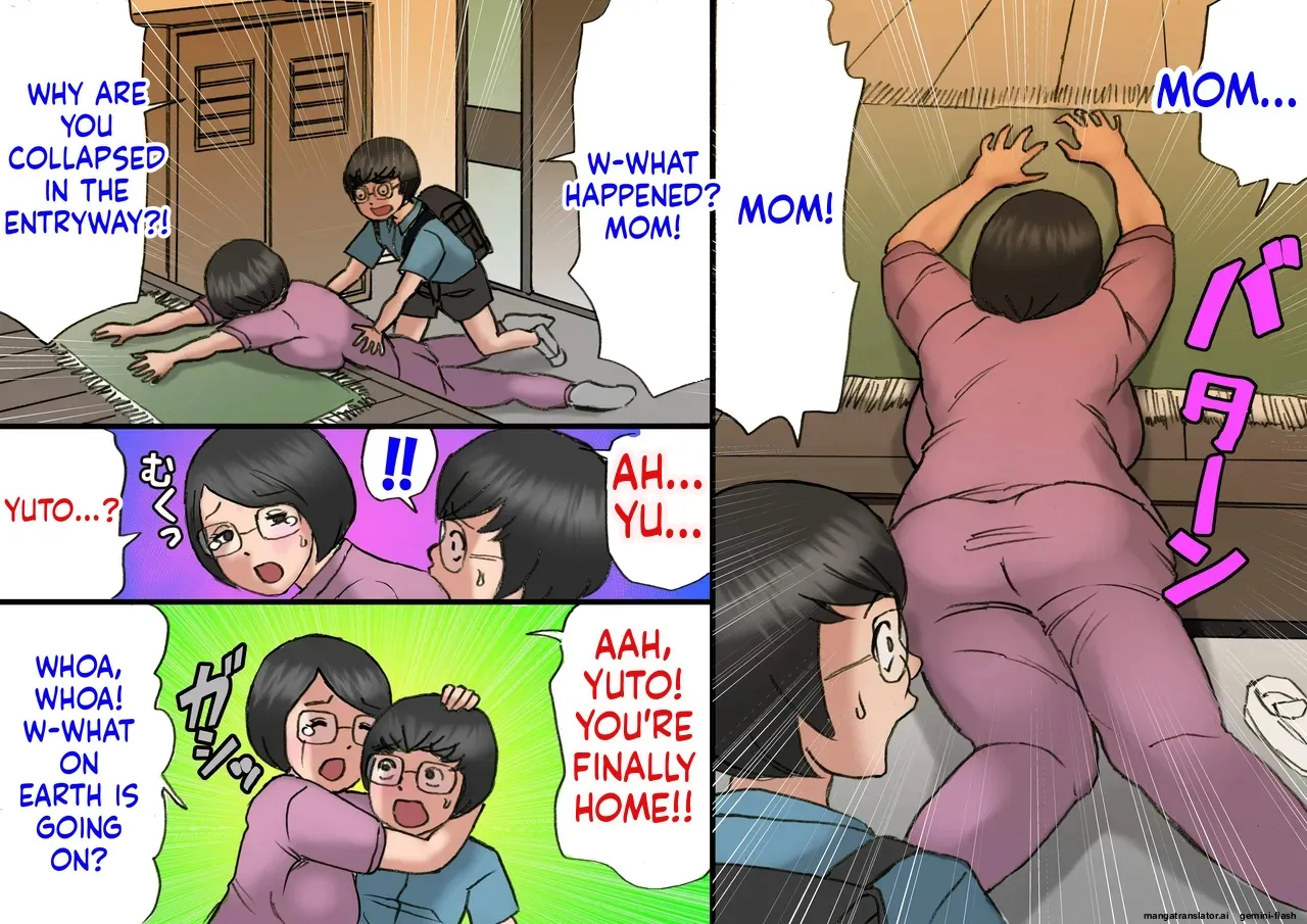 [Samura Shihitoshihitohito (Shiki Hanana)]Ichatsuki Okaa-san to Shishunki no Boku Zenpen | Flirting with my mother and my teenage years, full length[English] Page 55
