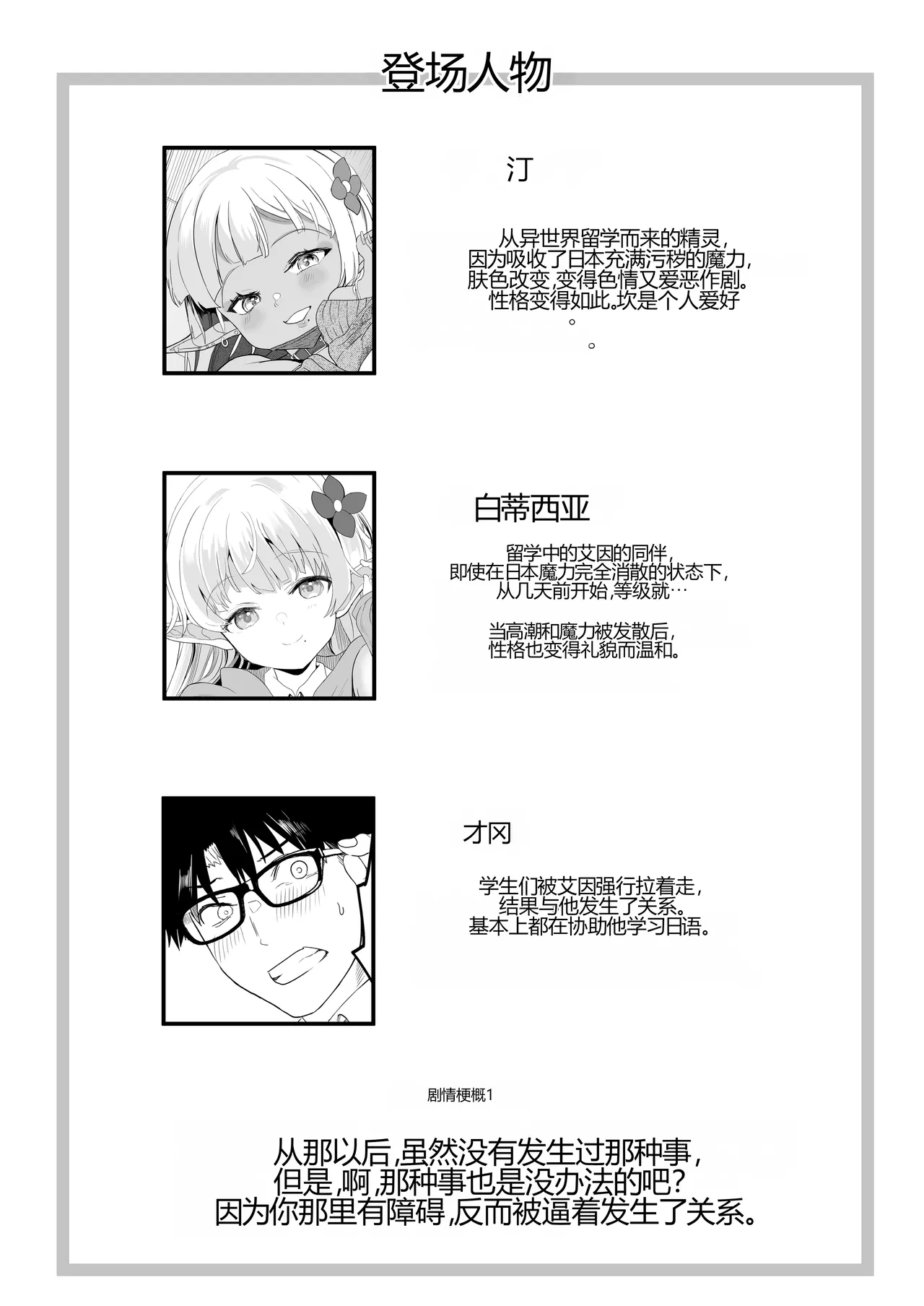 [Union Bust (Kazutaro)]Kanzen ni Gal Ochi Shita Ryuugakusei Elf no Shidouhou 2[Chinese] [个人机翻] [Digital] Page 2
