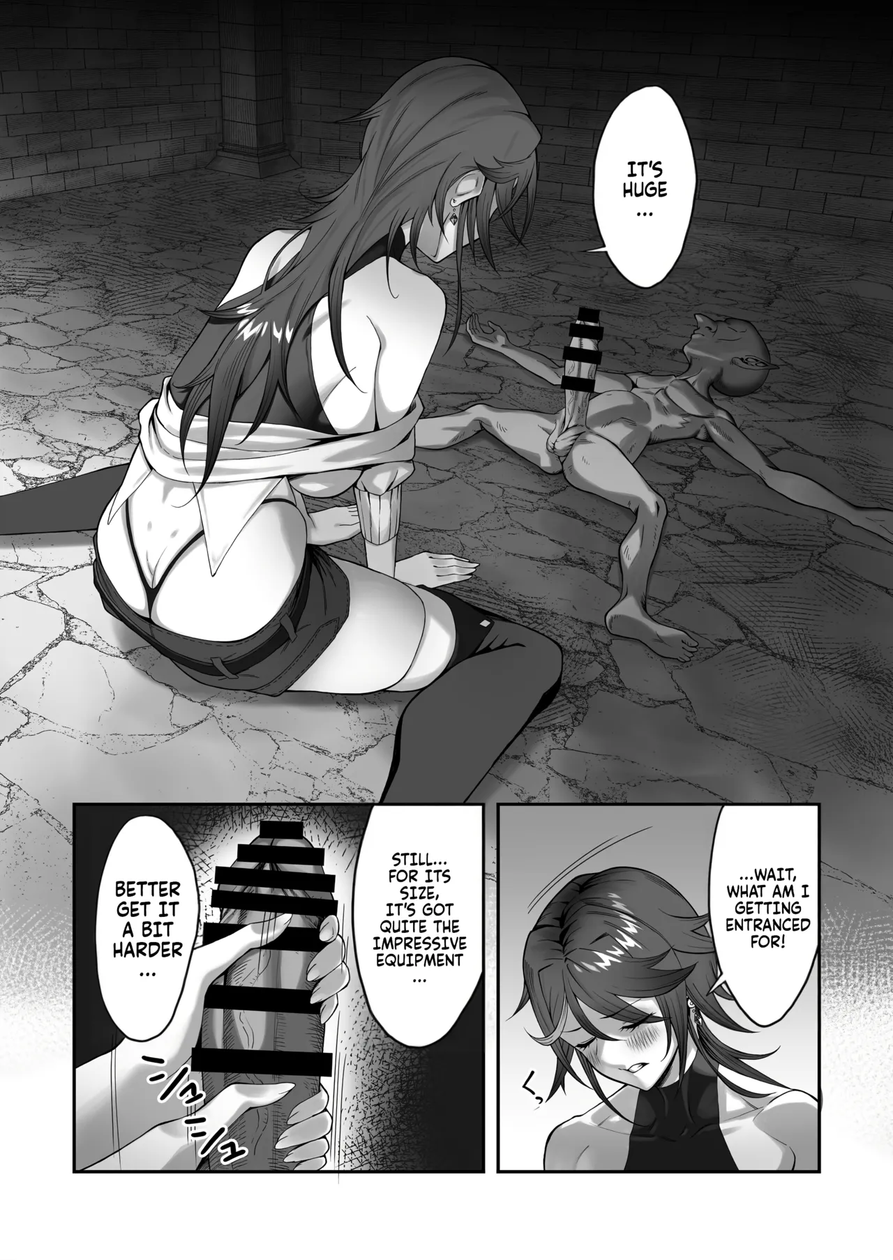 [Dekai Buki wa Roman (Tekkai Blade)]Inmon o Fuyo Sareta kara Goblin o Tsukatta Hanashi | The tale of how I got a lewd crest and used a goblin because of it![English] [Fallen Games] Page 18