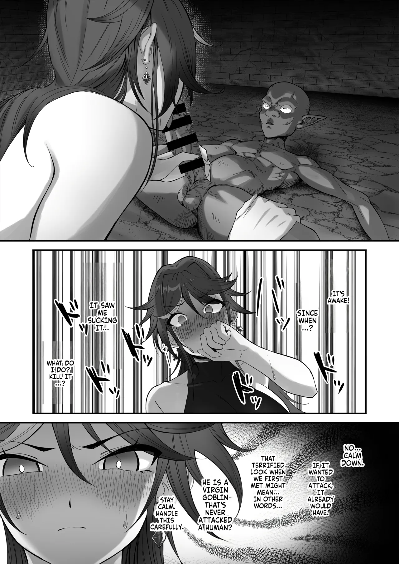 [Dekai Buki wa Roman (Tekkai Blade)]Inmon o Fuyo Sareta kara Goblin o Tsukatta Hanashi | The tale of how I got a lewd crest and used a goblin because of it![English] [Fallen Games] Page 20