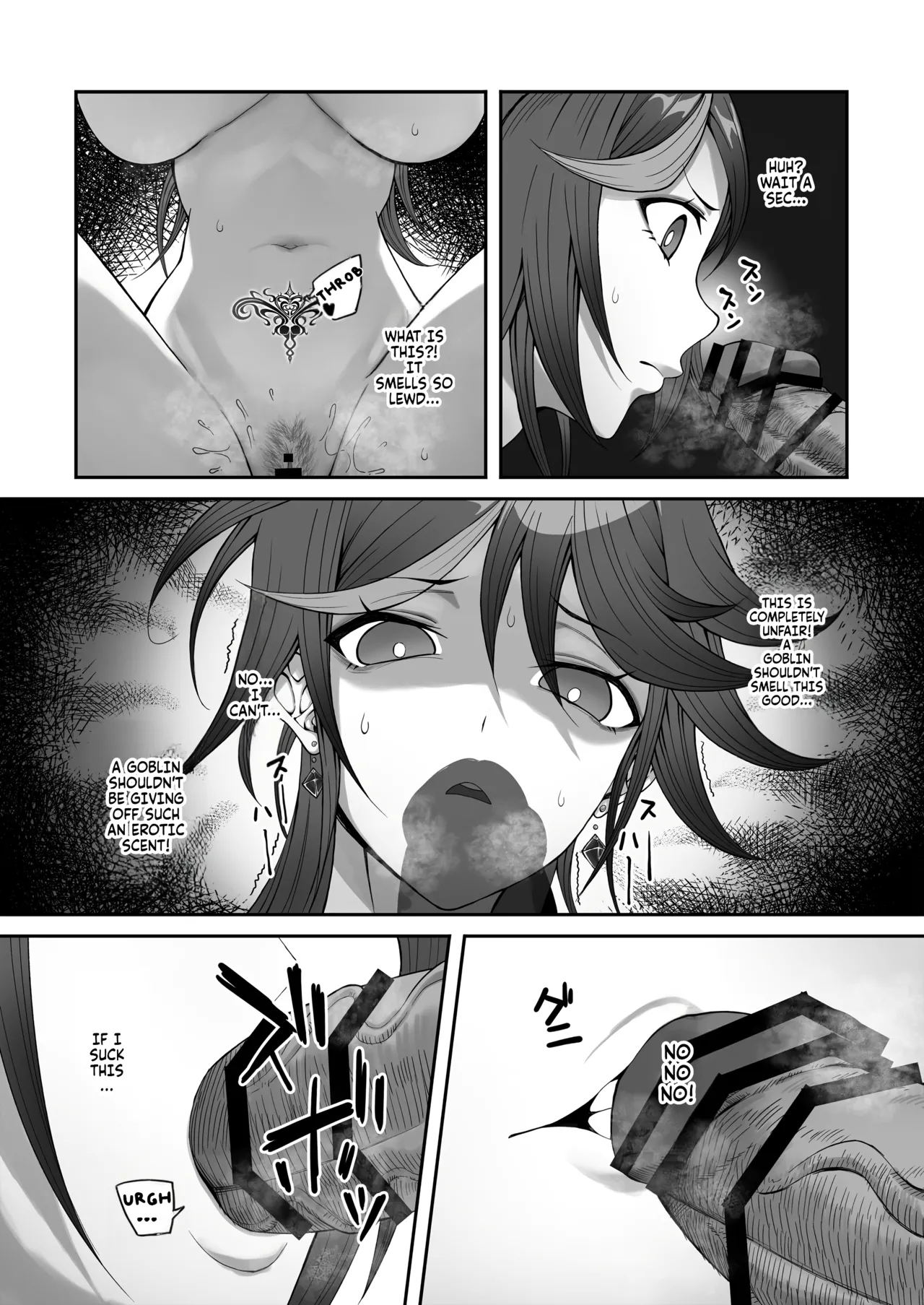 [Dekai Buki wa Roman (Tekkai Blade)]Inmon o Fuyo Sareta kara Goblin o Tsukatta Hanashi | The tale of how I got a lewd crest and used a goblin because of it![English] [Fallen Games] Page 42