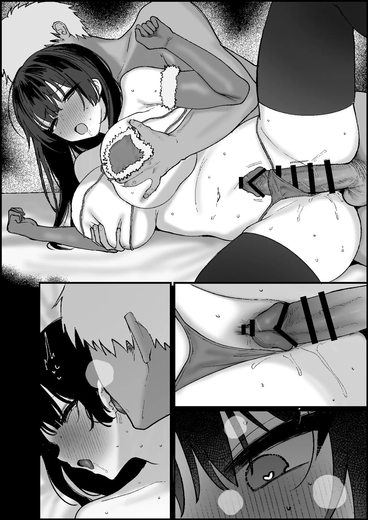[Kawasaki]Jakusha Dansei kara Kane o Makiageteiru Mojo Eigyou Haishinsha, Christmas wa Haishin o Suppokashite Kyousha no Osu no Sefri-kun to Nettori Dosukebe Ecchi | Single woman streamer that scams people off their money having hot steamy sex with her strong-male sex friend after breaking her promise of streaming through Christmas Eve[English] [Digital] Page 8