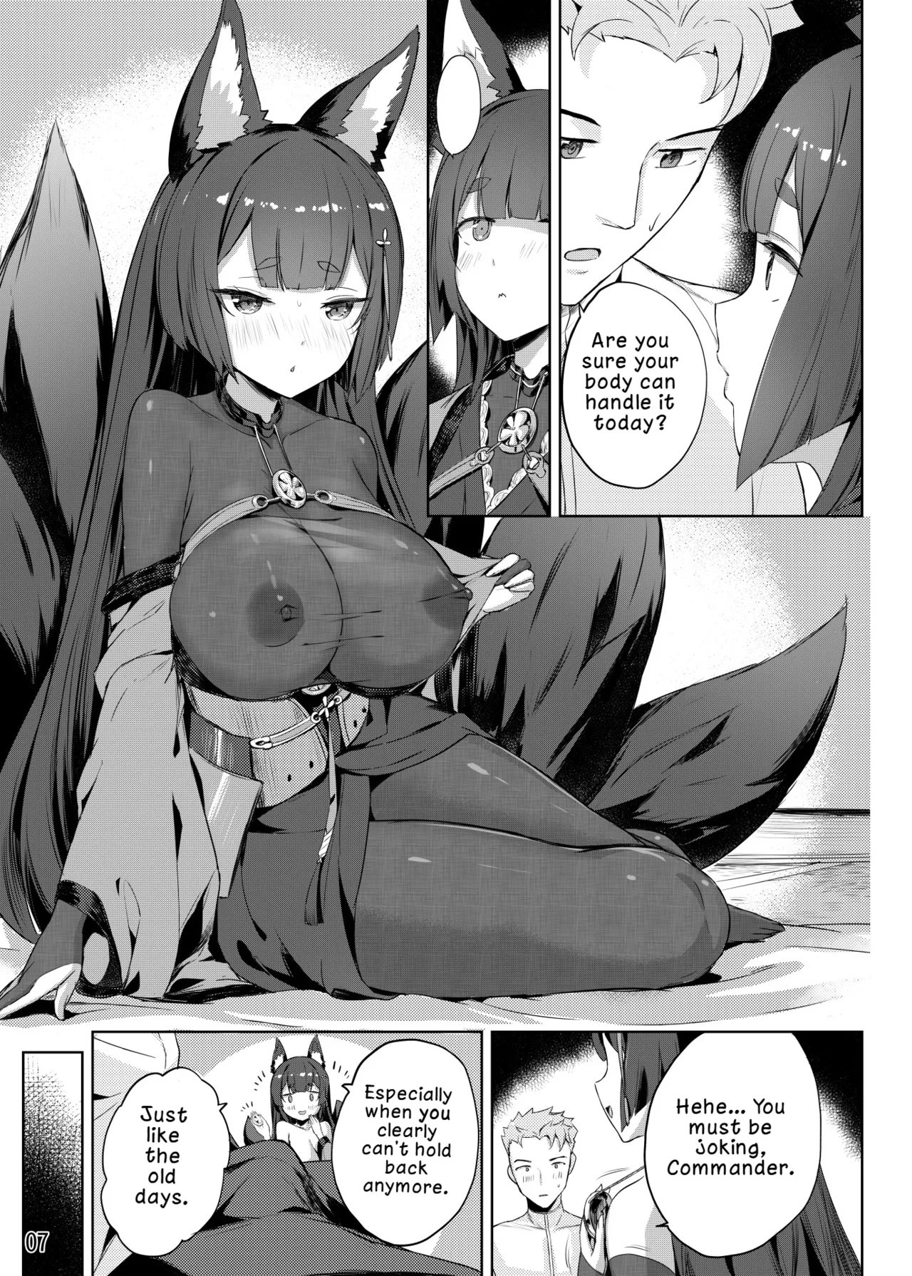 [Tatsunosaki (Akaiguppy)]Amagi no Nikuyoku no Yoru | The Night of Amagi’s Carnal Desires(Azur Lane) [English] [LKK•Scans] [Digital] Page 8