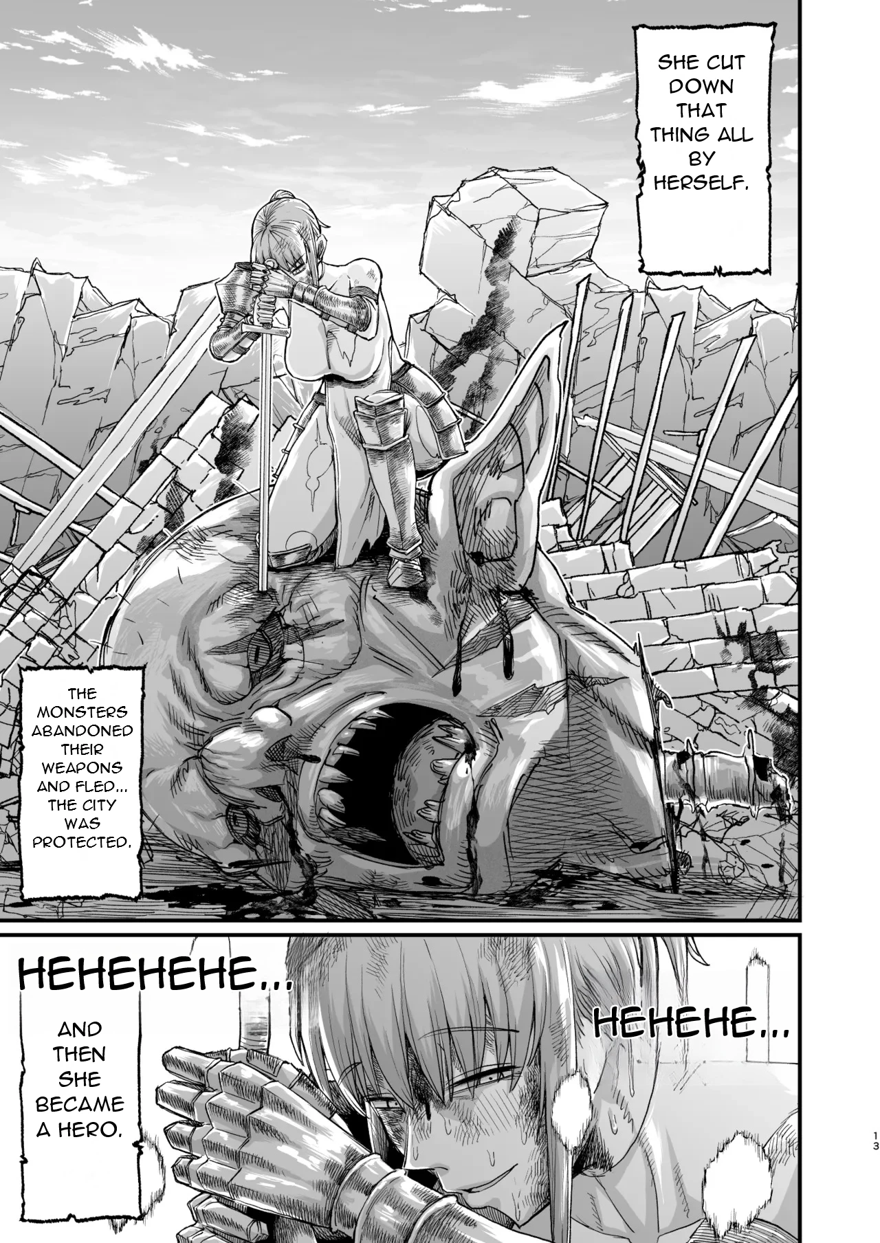 [Kireinabuta (Butachang)]Katsute Eiyu datta, Onna Tachihe. | To The Women Who Were Once Heroes[English] [DarklordMTLs] [Digital] Page 14