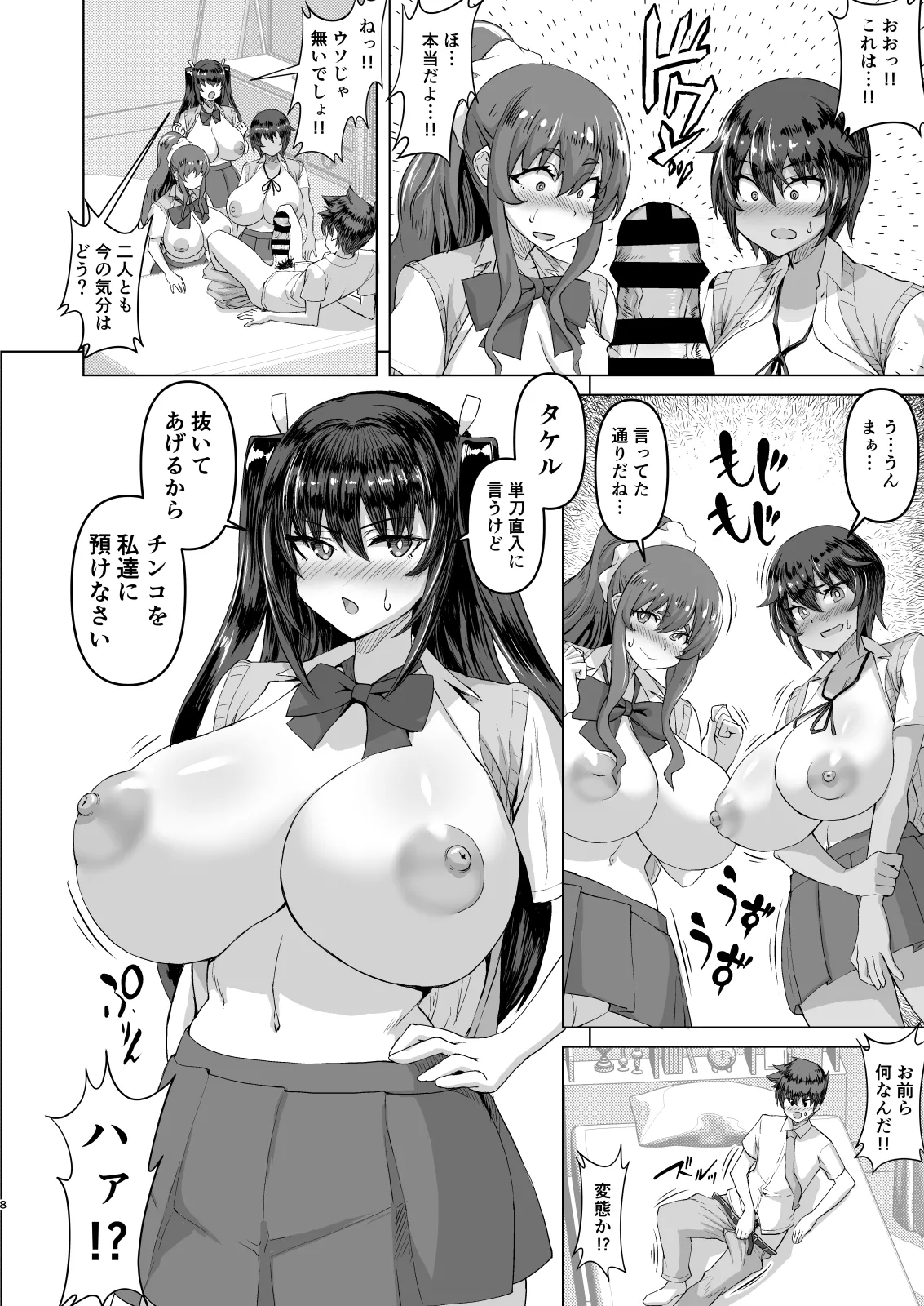 [Saikura Noushu]Dekachin ni Nattara Kyonyuu Osananajimi to Sono Kyonyuu Tomodachi-tachi ga Hatsujou shite Harem ni Natta!! Page 8