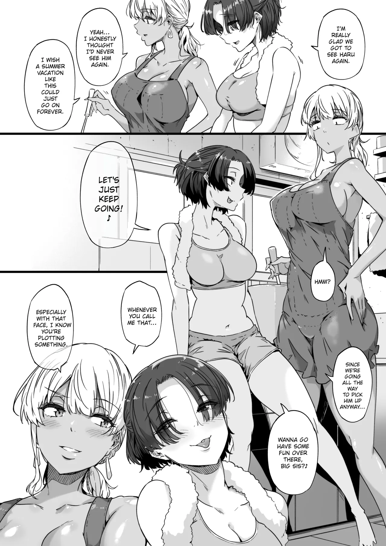 [Wakusei Nostalgia (Tokiwa Midori)]My Twin Childhood Friends are Extremely Naughty 2[English] [ElPoutro] Page 8