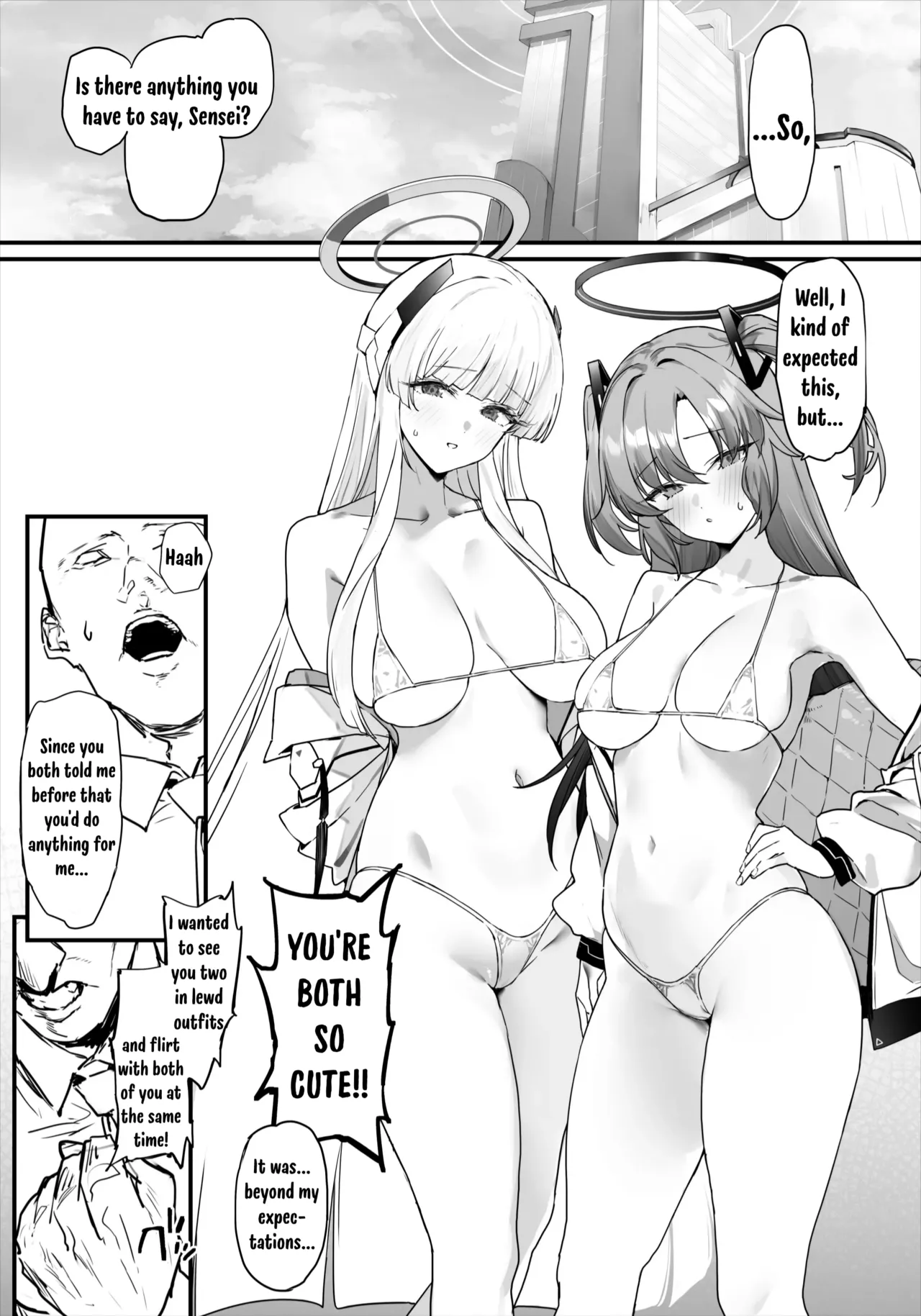 [remora field (remora)]Yuuka-chan to Noa-chan to Ichaicha Suru Hon | Flirting and Cuddling with Yuuka-chan and Noa-chan(Blue Archive) [English] [Digital] Page 2