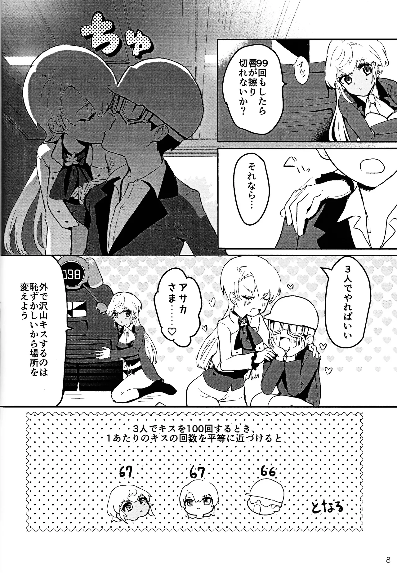 (C107) [Wan dorinku! (Yuzutarou)]Kisu 100-kai kaunta(Yu-Gi-Oh! SEVENS, Yu-Gi-O! GO RUSH!!!) Page 9