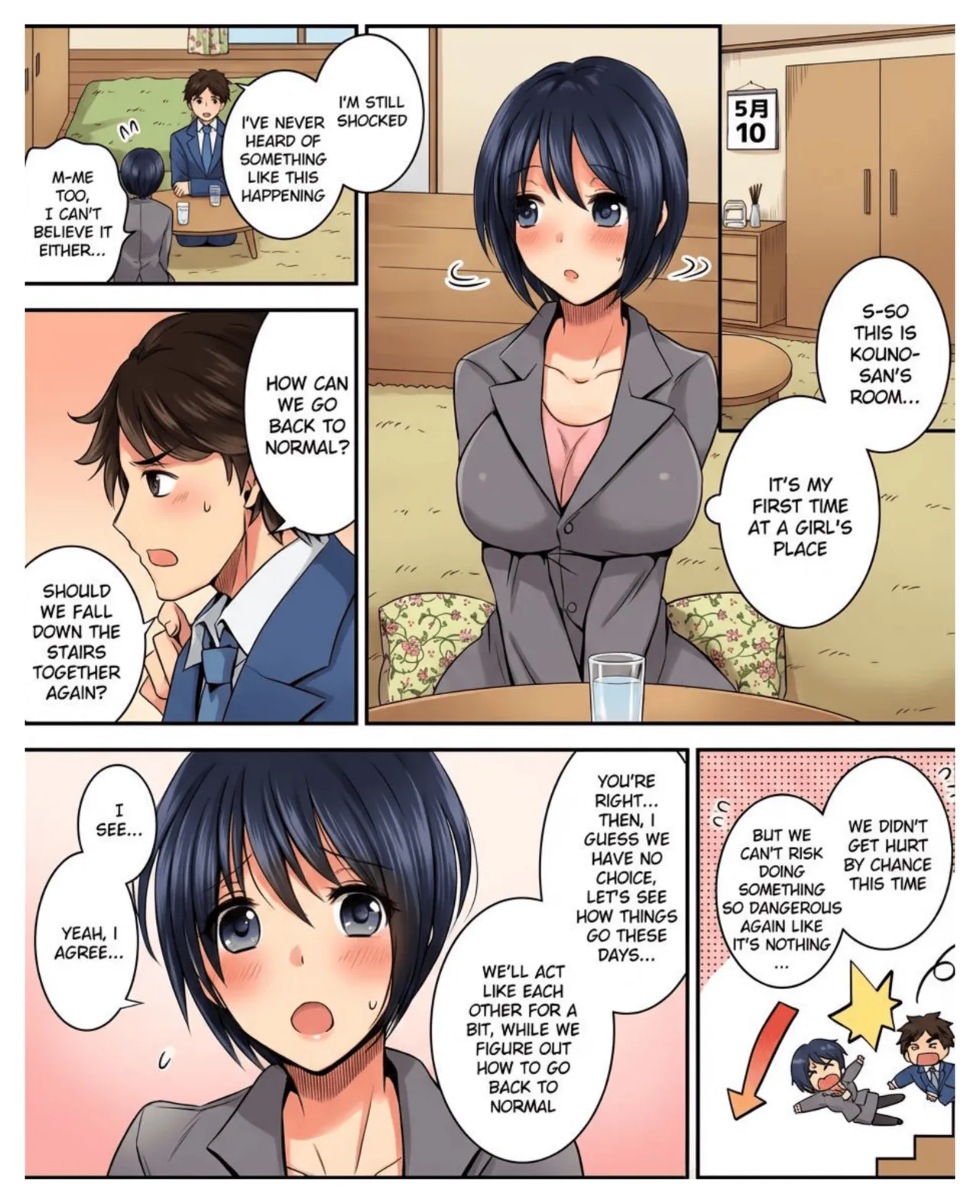 [Amuai Okashi Seisakusho (Matsuzono)]Costume Tengoku ~Shokuba no Kouhai to Irekawatte Kisekae Ningyou ni Sareru Boku~[English] [Full color] Page 3