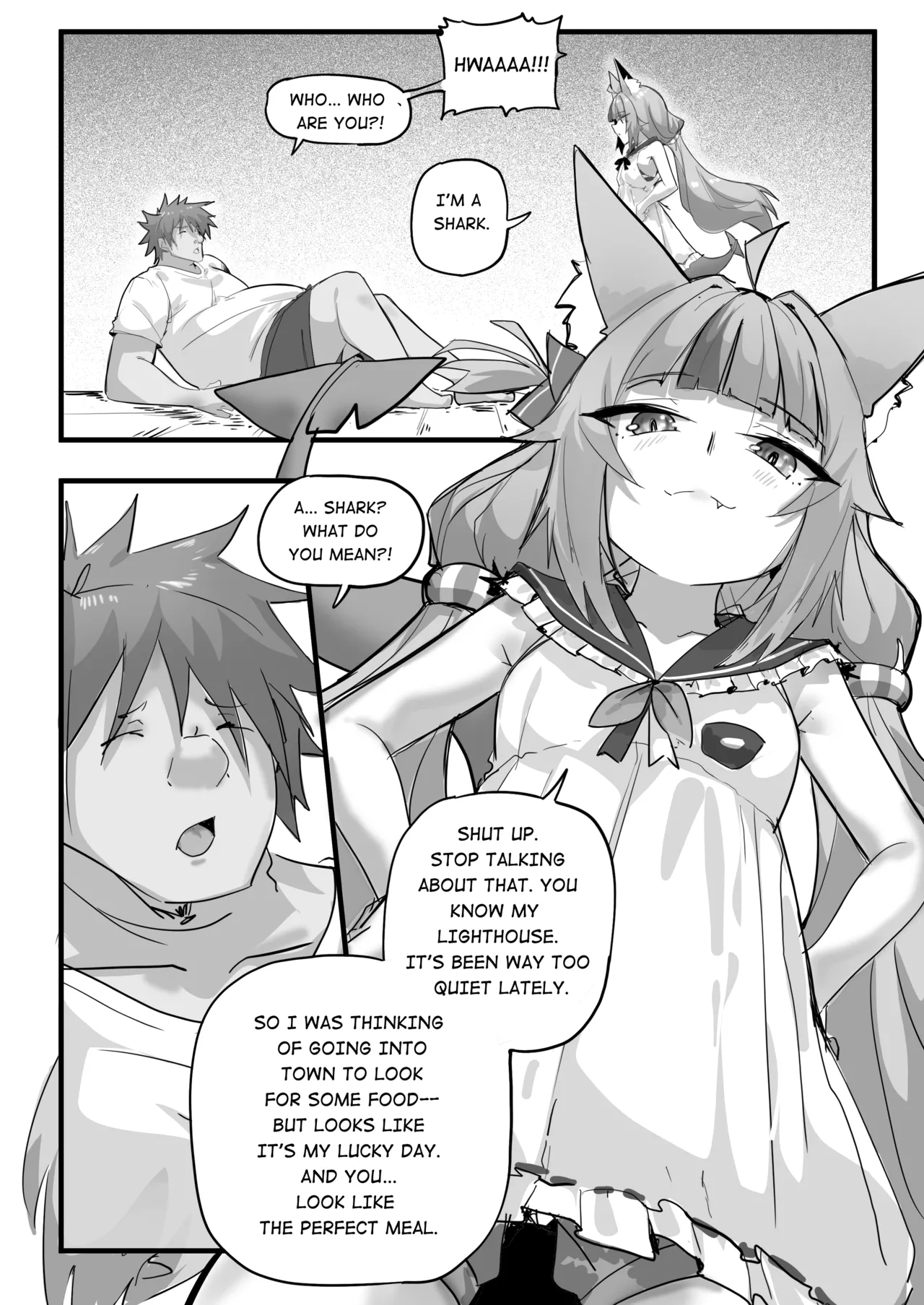 [atheru]Ia benar-benar Datang Ke Rumah | That person actually come at my house(Sameko Saba) [English] [Decensored] Page 4