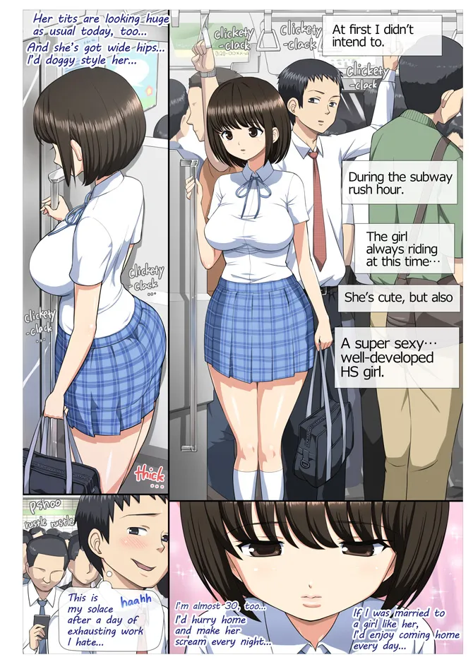 [Aomizuan (Toilet Komoru)]Chikan Shita Joshikousei to Sonogo, Musabori Au you na Doero Junai | The Molestation That Became Avid Hyper-Erotic Love[English] Page 2