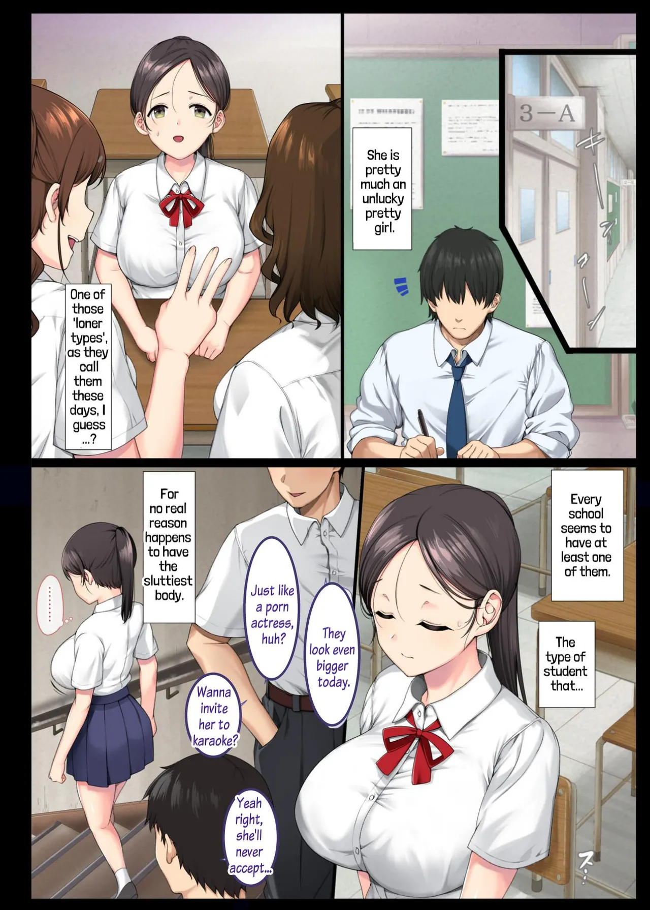 [Aomizuan (Katsurai Yoshiaki)]InCha Bishoujo wa, Tannin ni Okasarete mo Ikimakuru | Gloomy Girl with a Sexy Body Cums like Crazy when her Teacher Fucks Her 1[English] [Nekonoiropy] Page 4