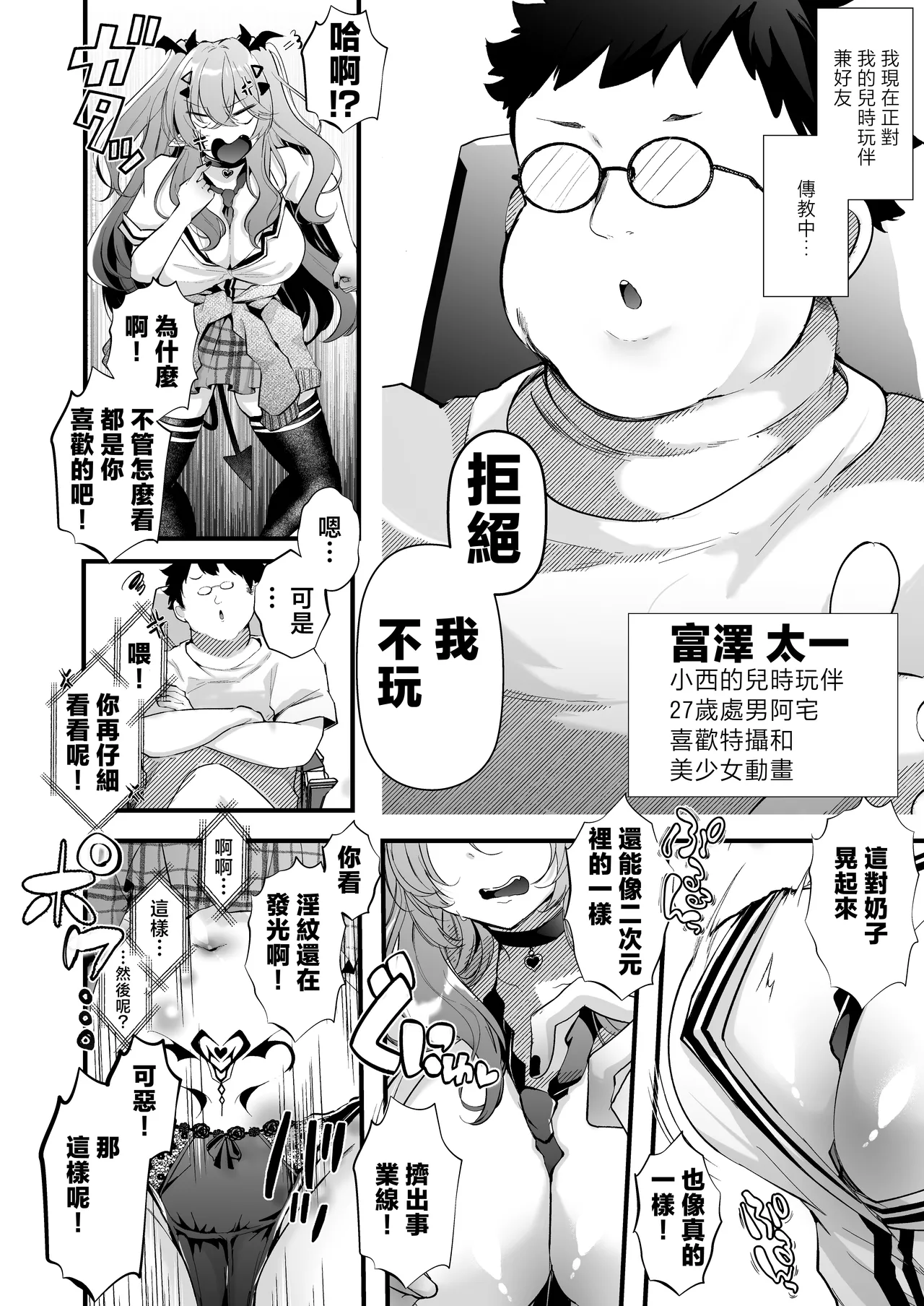 [FZ: (Fujisaki Fujiko)]Shinyuu Konomi no Seiheki Do-Strike na Succubus Gal JK no CharaMake Tsukuttara TS Shite Shimatta kedo Nakami ga Otoko no Ore ni Koufun suru Wake Nai yo na!?[Chinese] Page 6