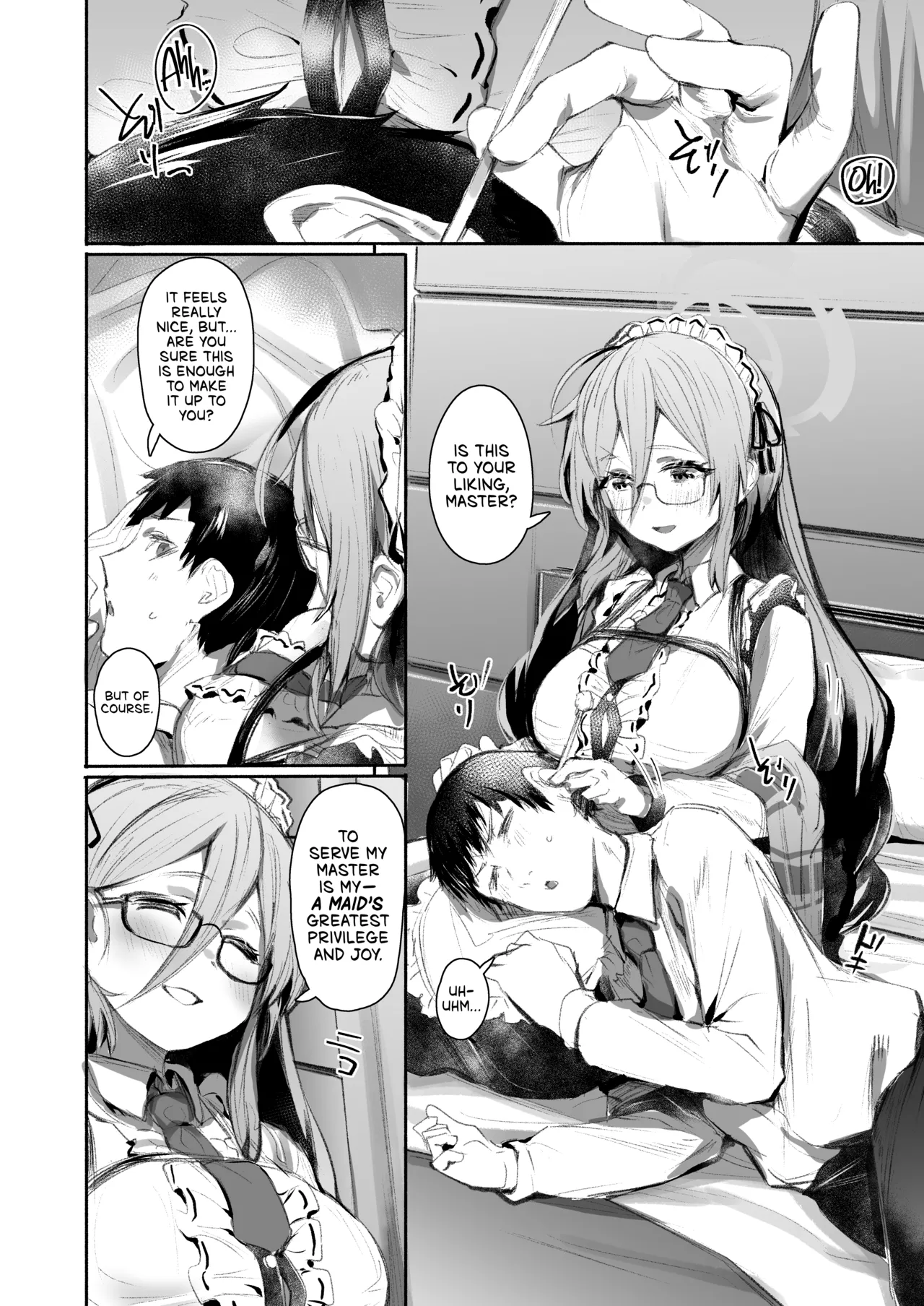 [Rev3 (Monchan rev3)]Extra Service Shuujitsu Mitchaku Noukou Houshi | Extra Service: Tender Loving Care, All Day Long(Blue Archive) [English] [head empty] [Digital] Page 3