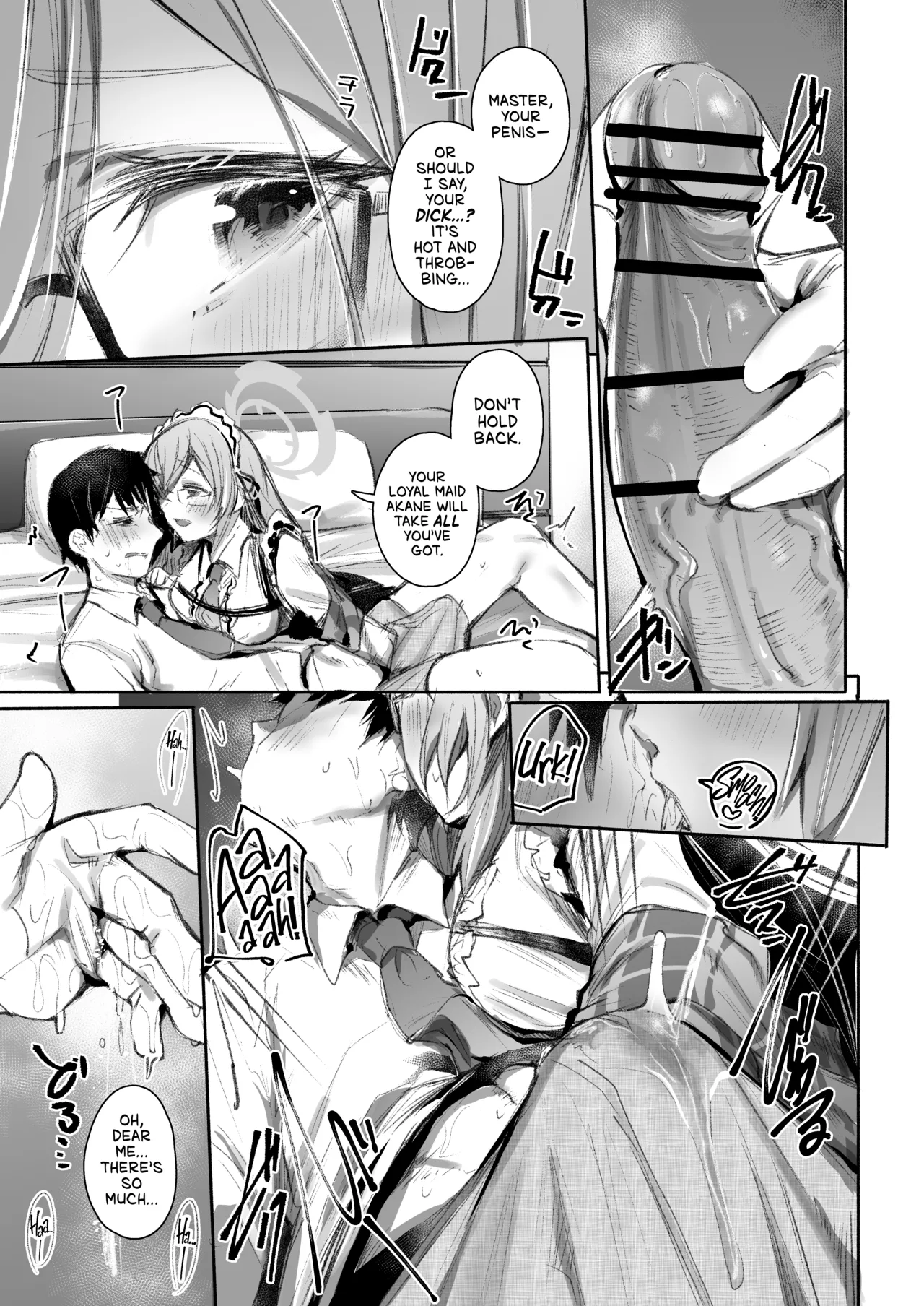 [Rev3 (Monchan rev3)]Extra Service Shuujitsu Mitchaku Noukou Houshi | Extra Service: Tender Loving Care, All Day Long(Blue Archive) [English] [head empty] [Digital] Page 8