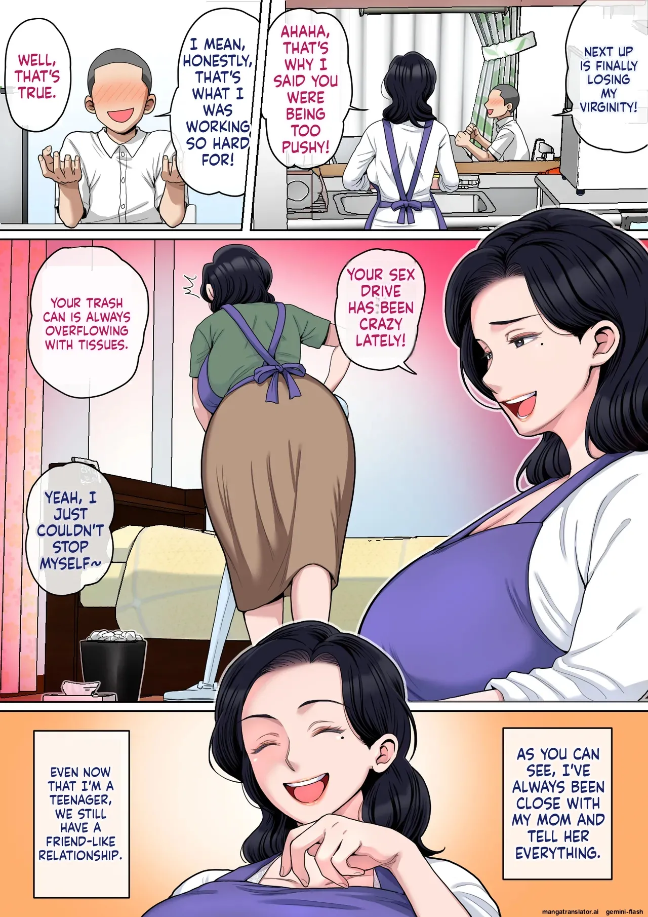 [Natsume Benkei]Practice H with your mom![English MTL] Page 3