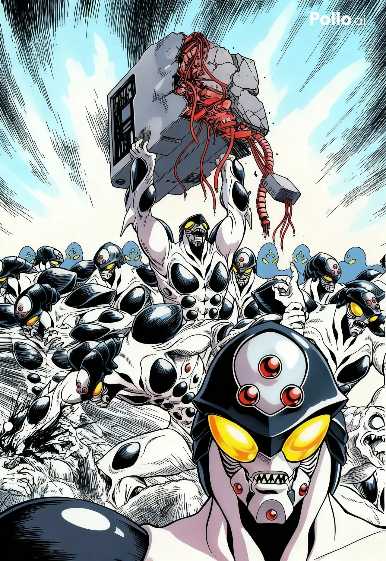 Guyver manga colored  AI Page 10
