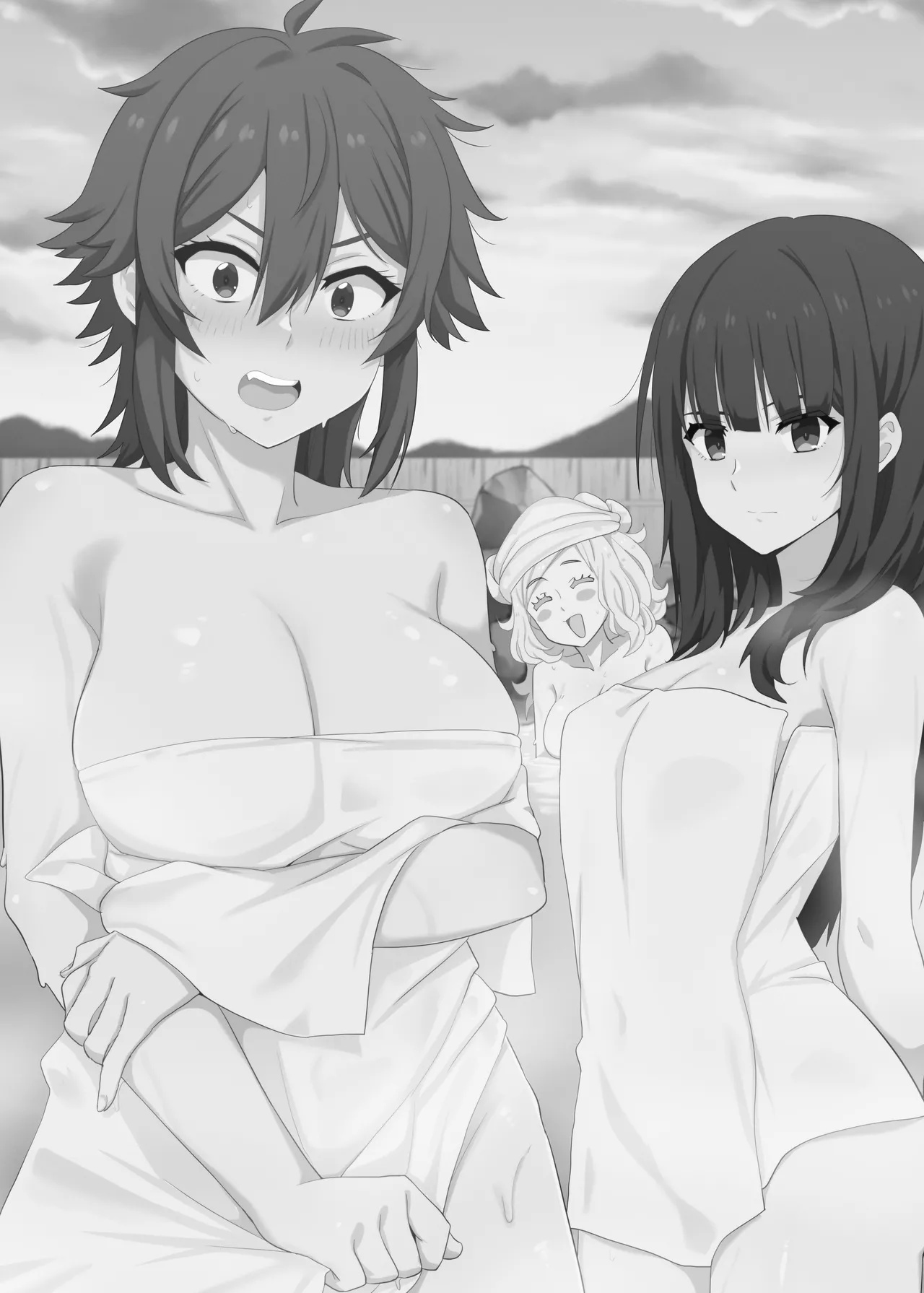 [Nikoushikou (Nekosaki Aoi)]Going On A Hot Spring Trip with Tomo's Friends!(Tomo-chan wa Onnanoko!) [English] [DL] Page 2