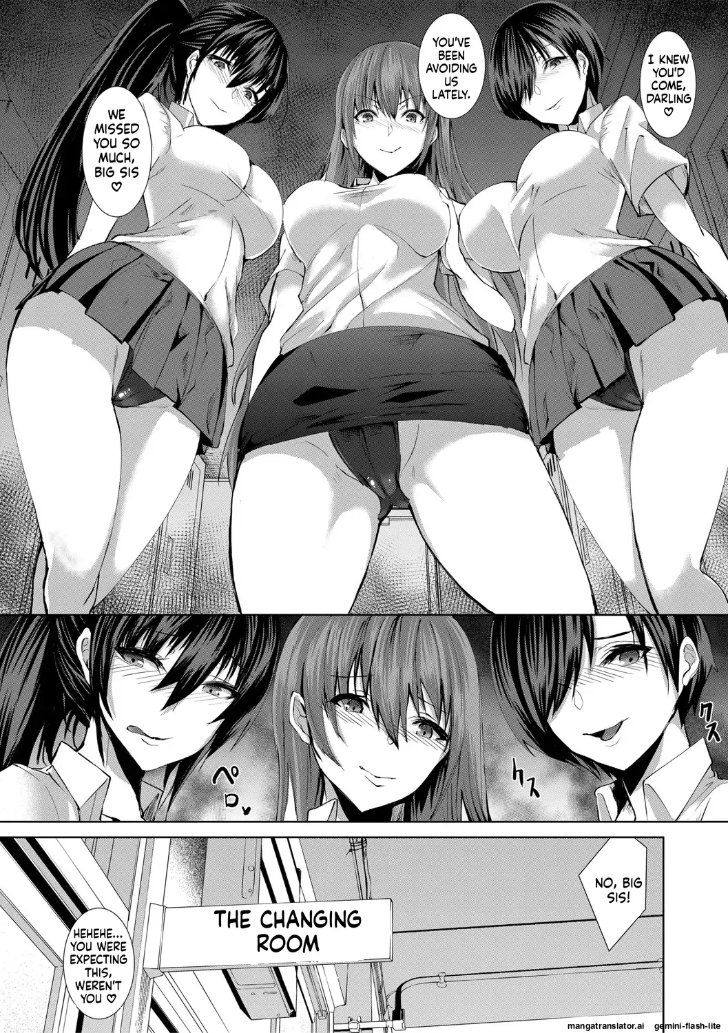 [Asahiru Yuu]Sannin no Ane ni Semerareru Boku[English][MTL][Digital] Page 63