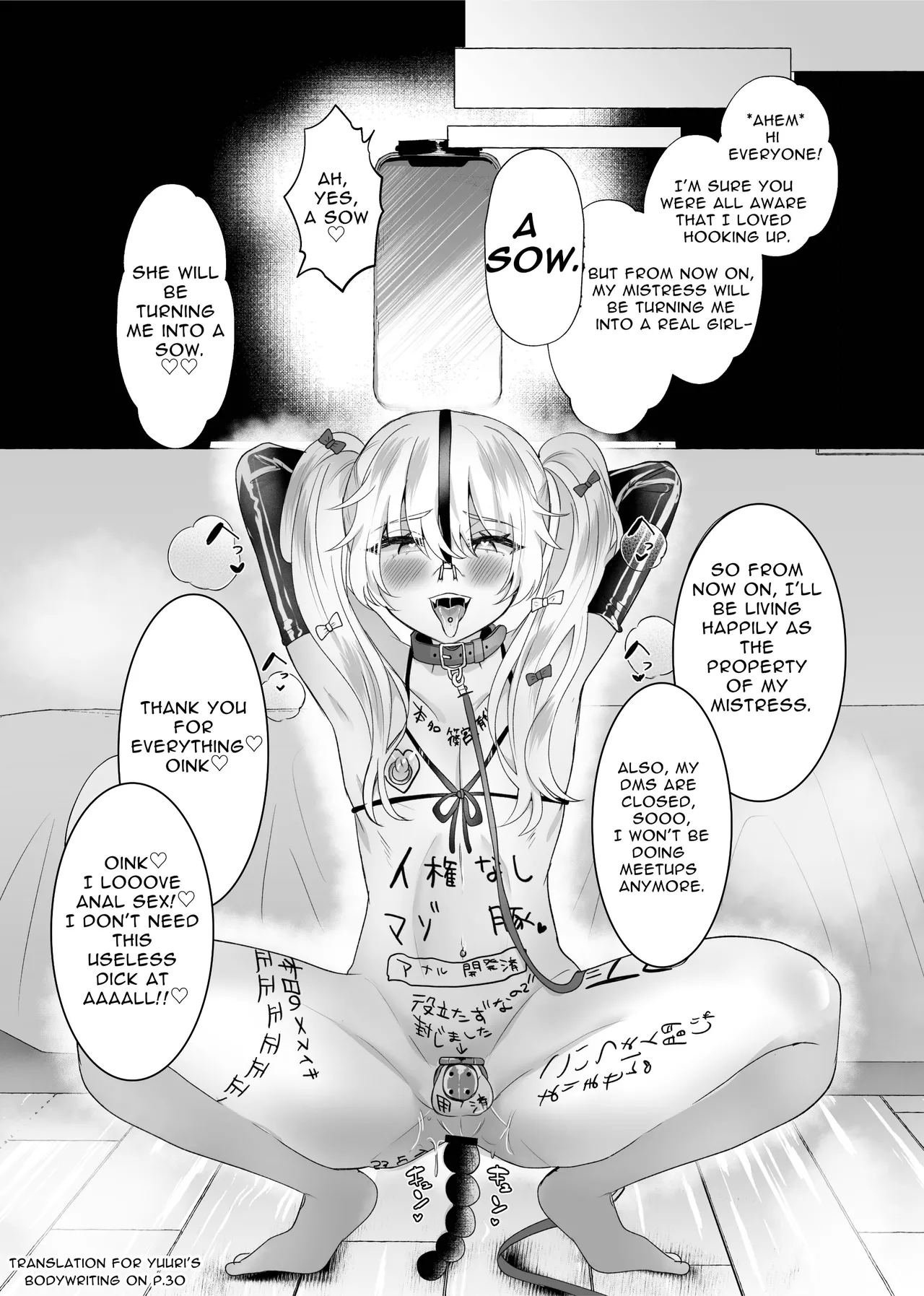 Yuuri 100% Feminization ~Crossdressing boy turned to Femswine~ Page 29