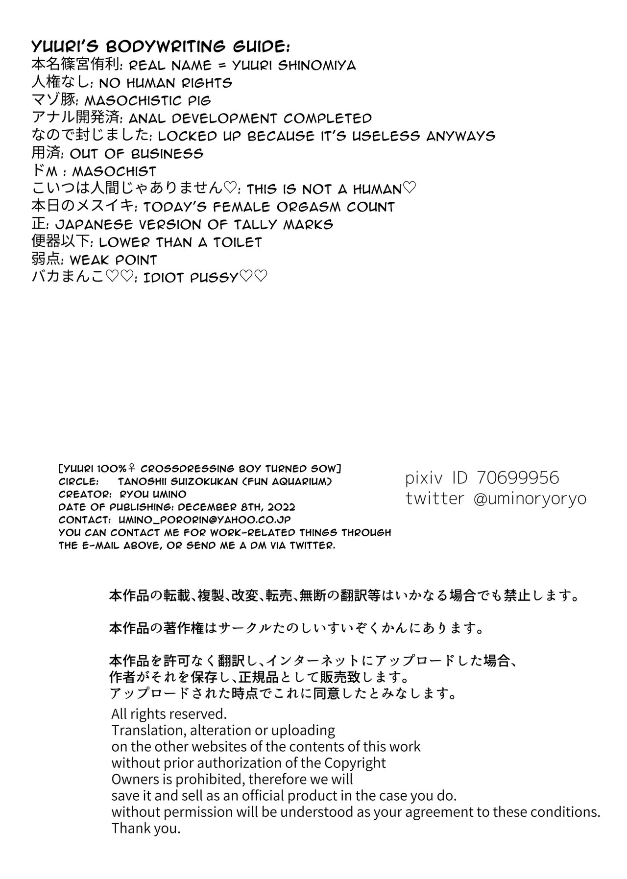 Yuuri 100% Feminization ~Crossdressing boy turned to Femswine~ Page 32