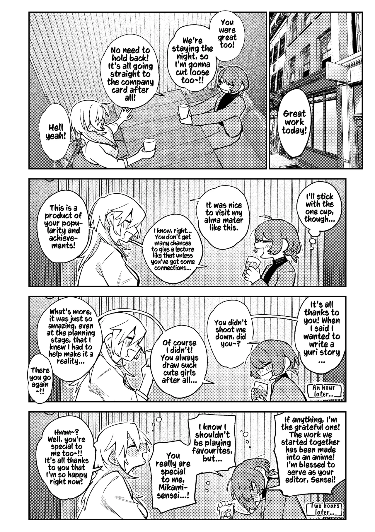 [Dozuke Taira Yuri Teikoku (Suzuo)]Urekko Mangaka-san to Shigodeki Henshuu-san | Popular Manga Artist and Work Adept Editor[English] [Kusanuu] [Digital] Page 12