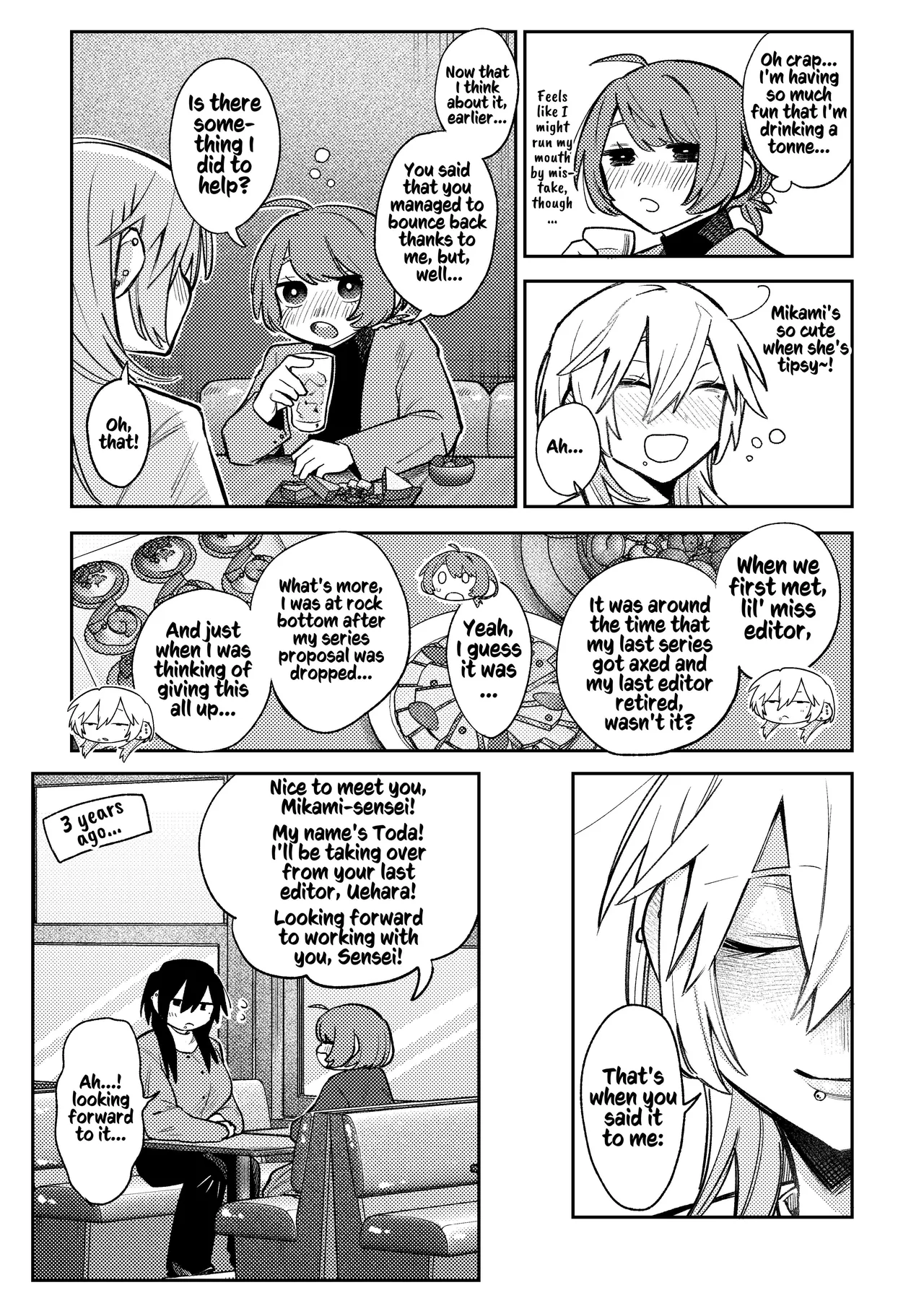 [Dozuke Taira Yuri Teikoku (Suzuo)]Urekko Mangaka-san to Shigodeki Henshuu-san | Popular Manga Artist and Work Adept Editor[English] [Kusanuu] [Digital] Page 13